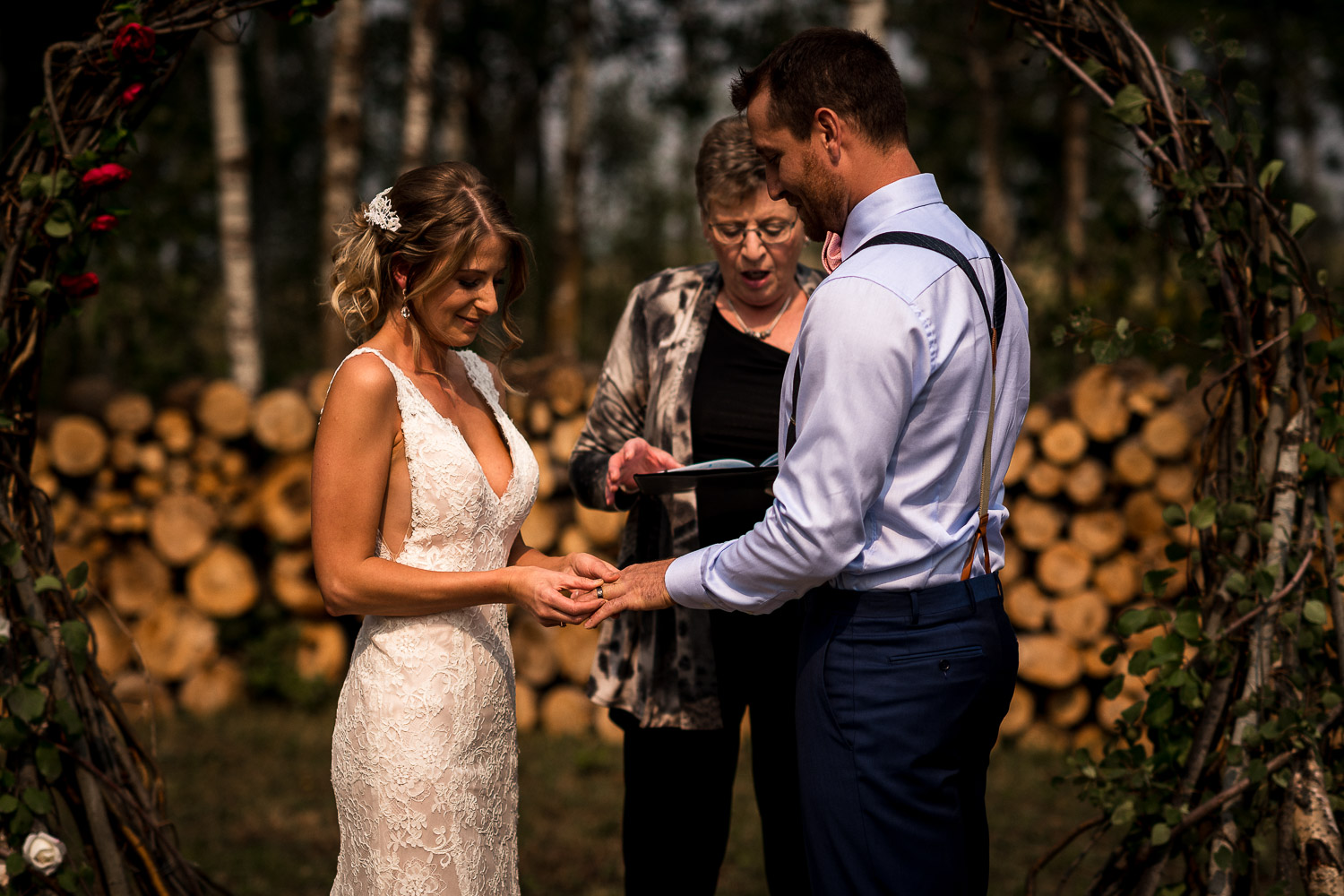 Alberta Intimate Farm wedding calgary banff wedding photographer elopement