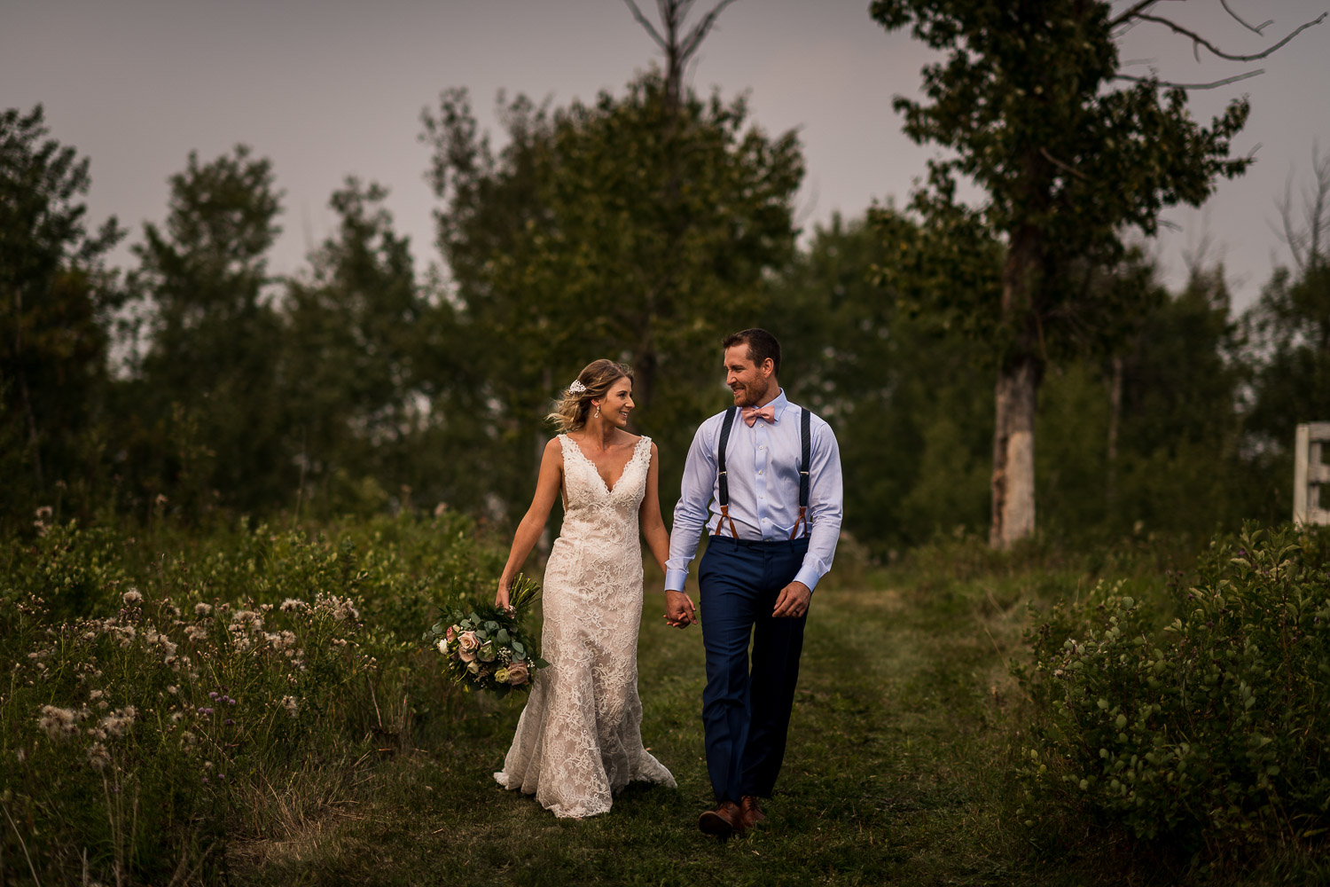 Alberta Intimate Farm wedding calgary banff wedding photographer elopement