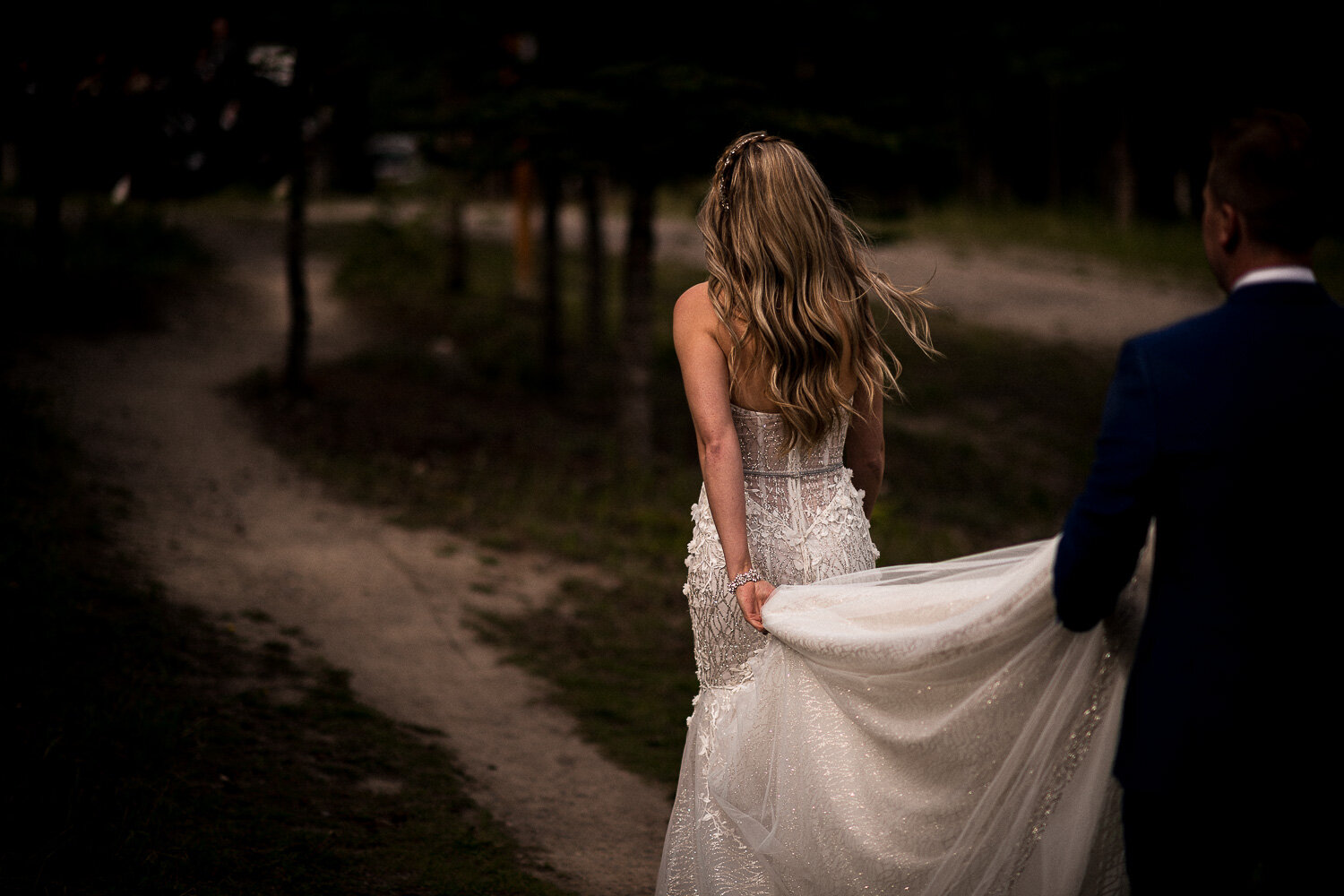 Tunnel Mountain Banff Wedding Portrait