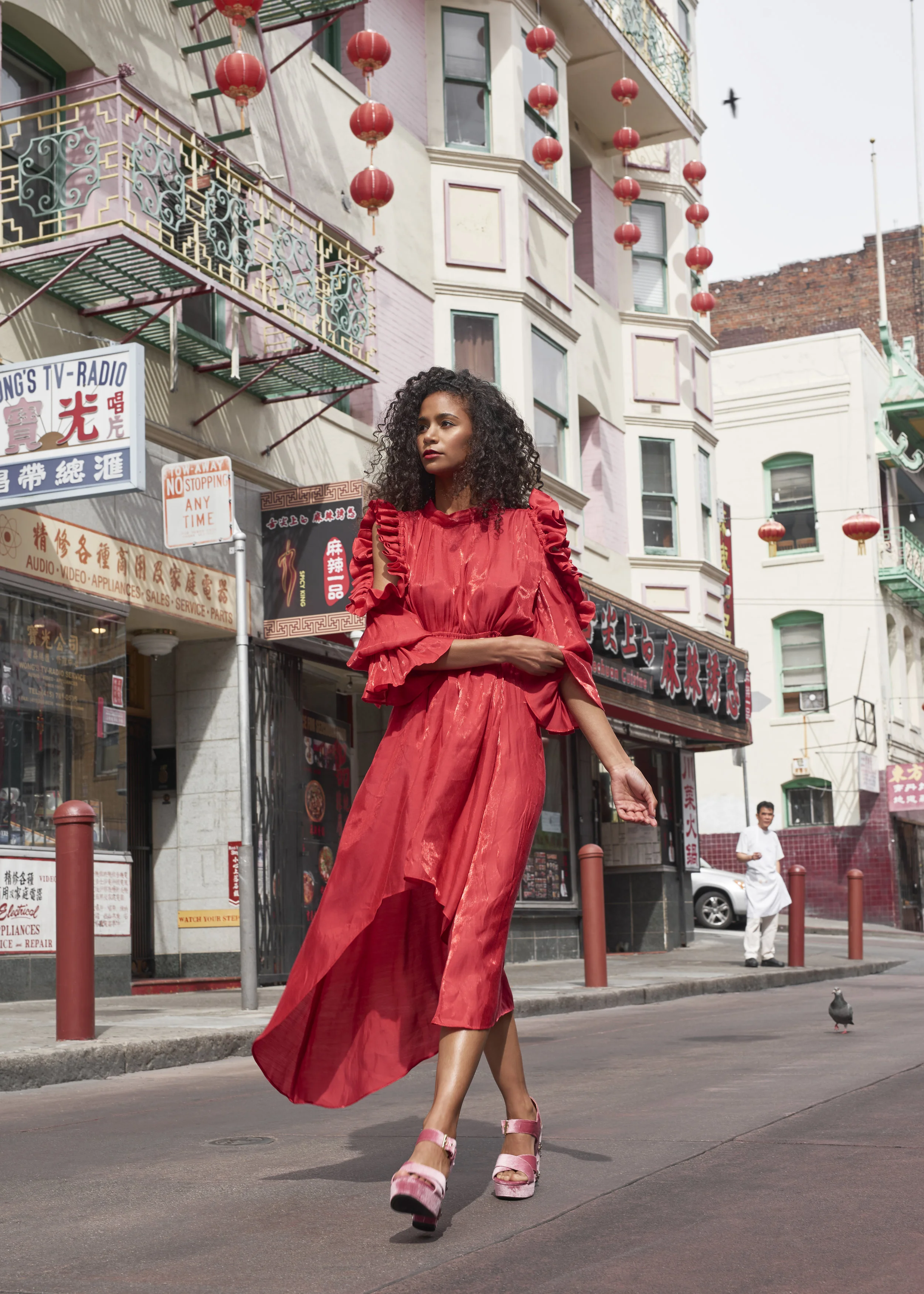 Shoes from Sam Edelmen, dress by Nika Tang.