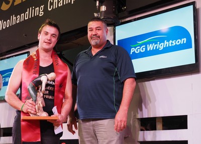 Sam Davison winner of Masterton - Junior Shearing
