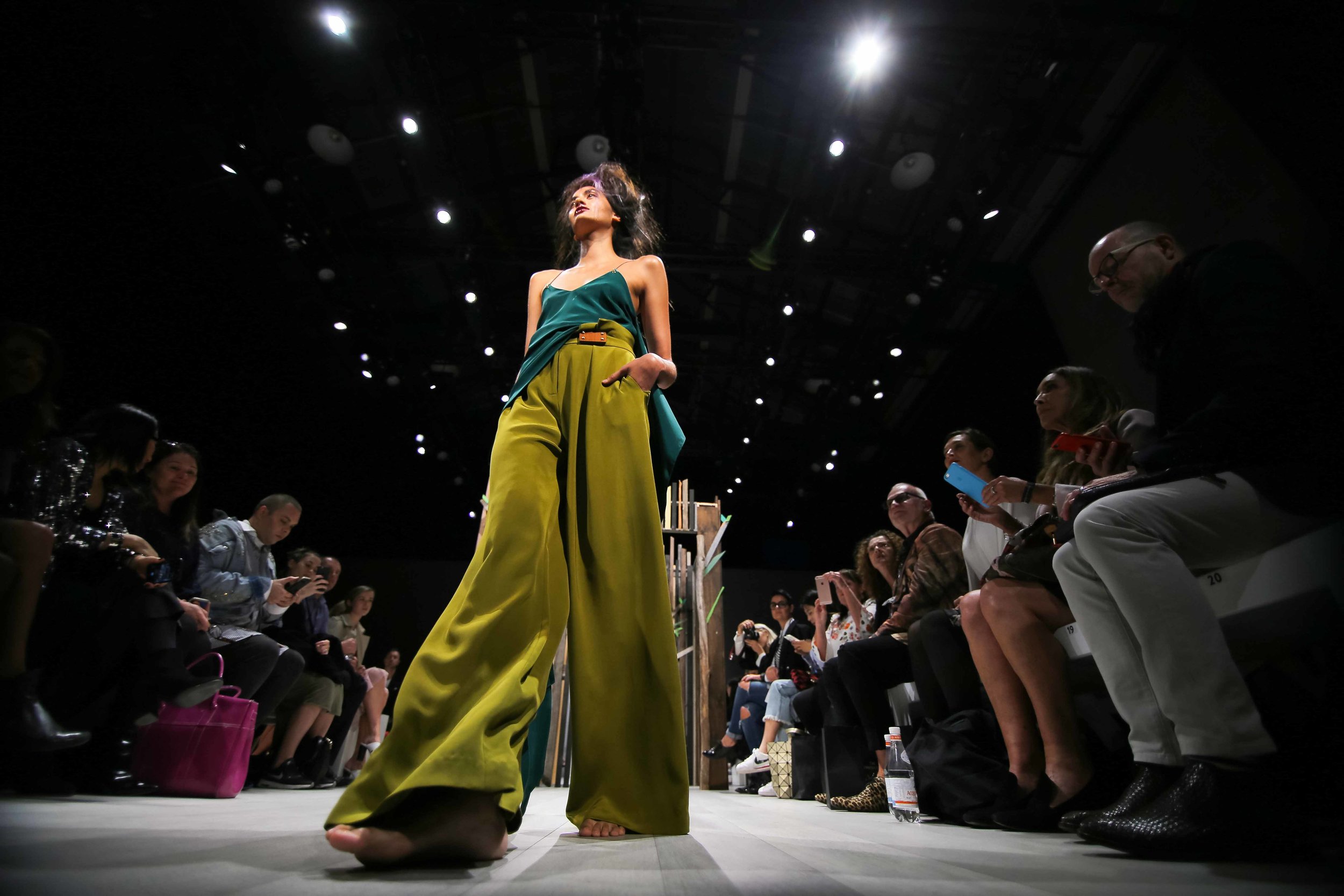  A model for Yousef Akbar participates in a runway show at Fashion Week Australia in Sydney, Australia. 