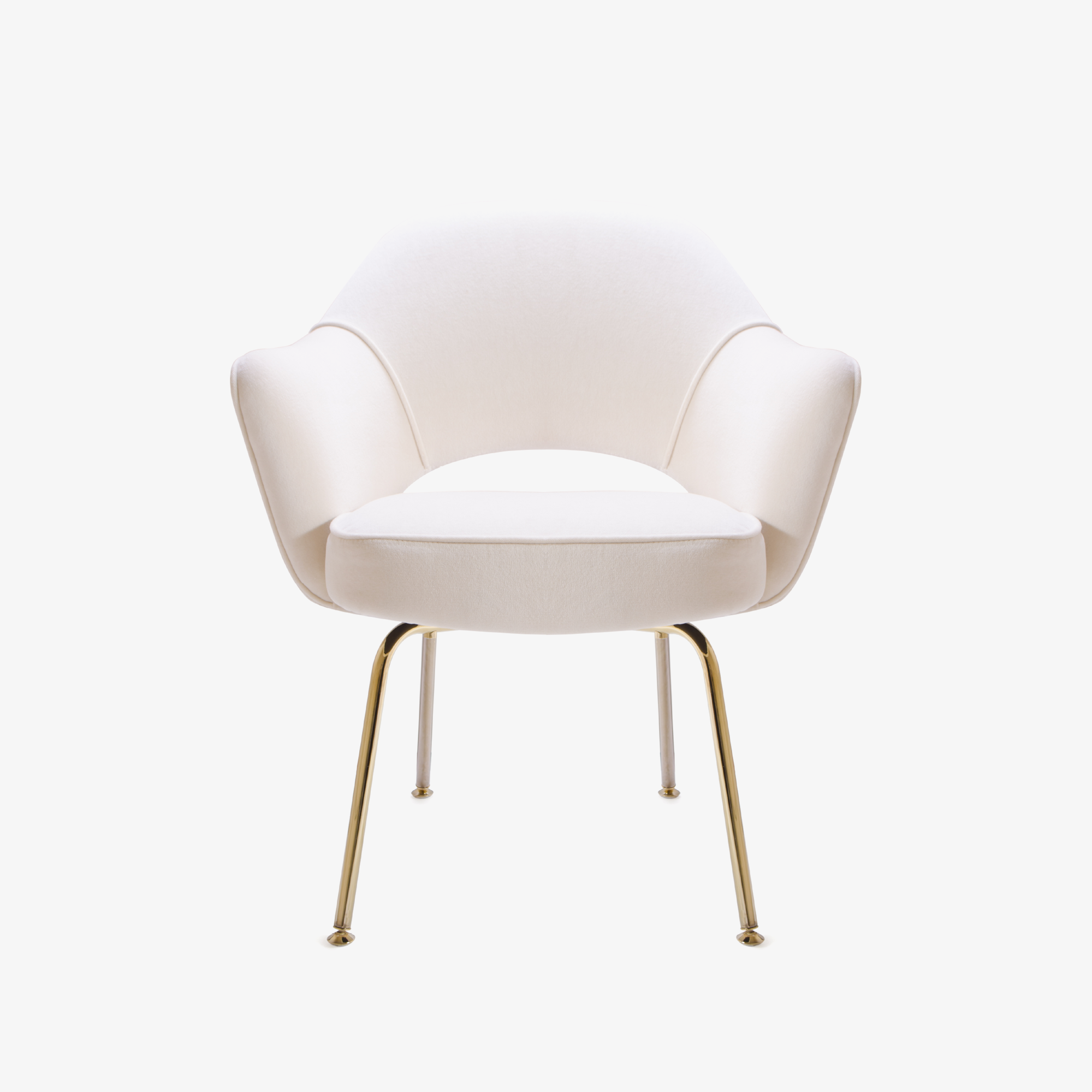 Knoll Saarinen Executive Arm Chair in Velvet, 24k Gold Edition
