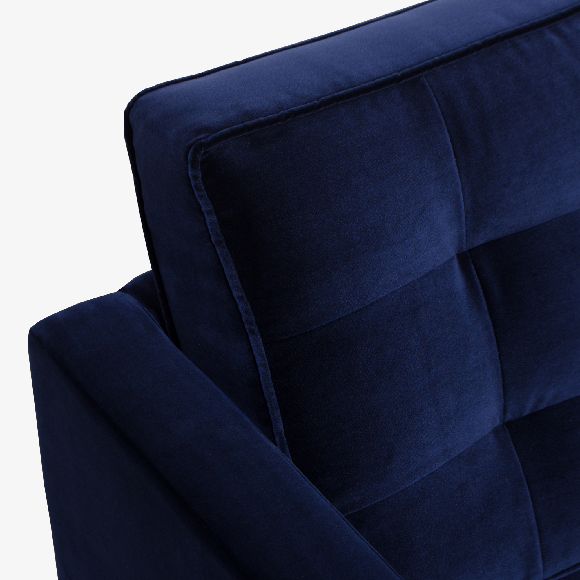 Florence Knoll Sofa in Navy Velvet