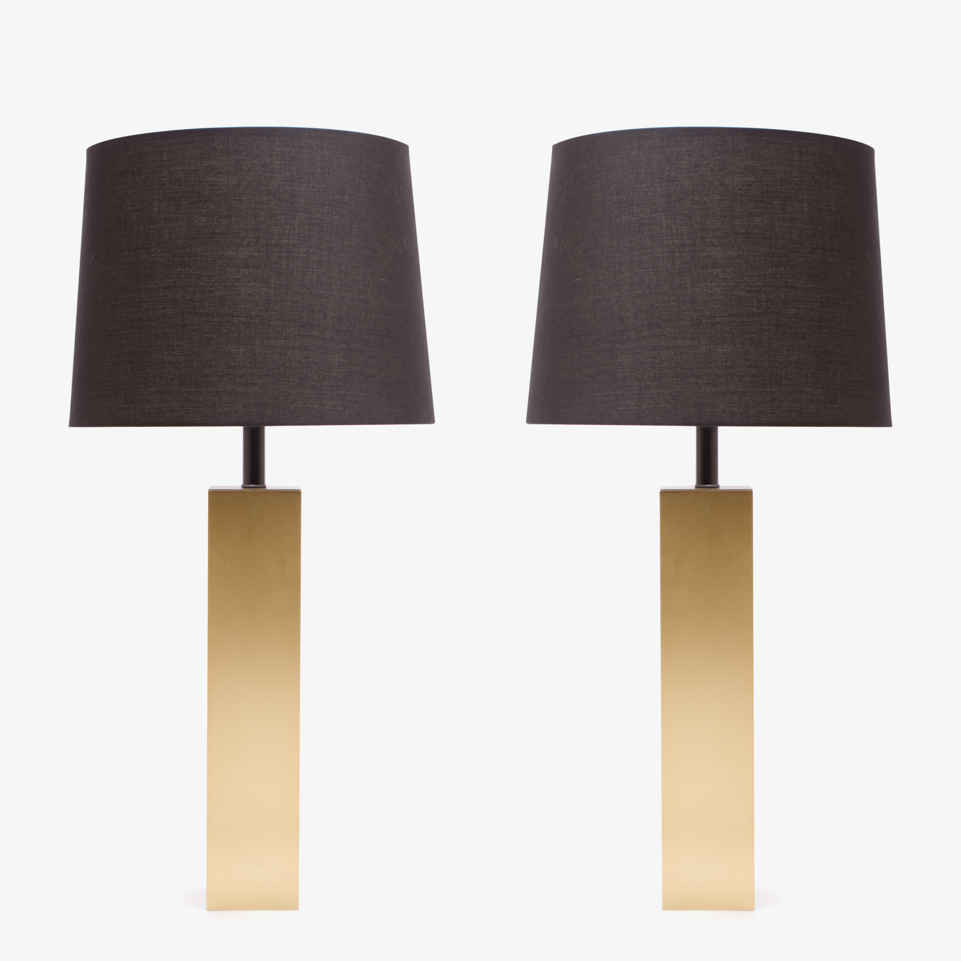 Minimalist Brushed Brass Lamps