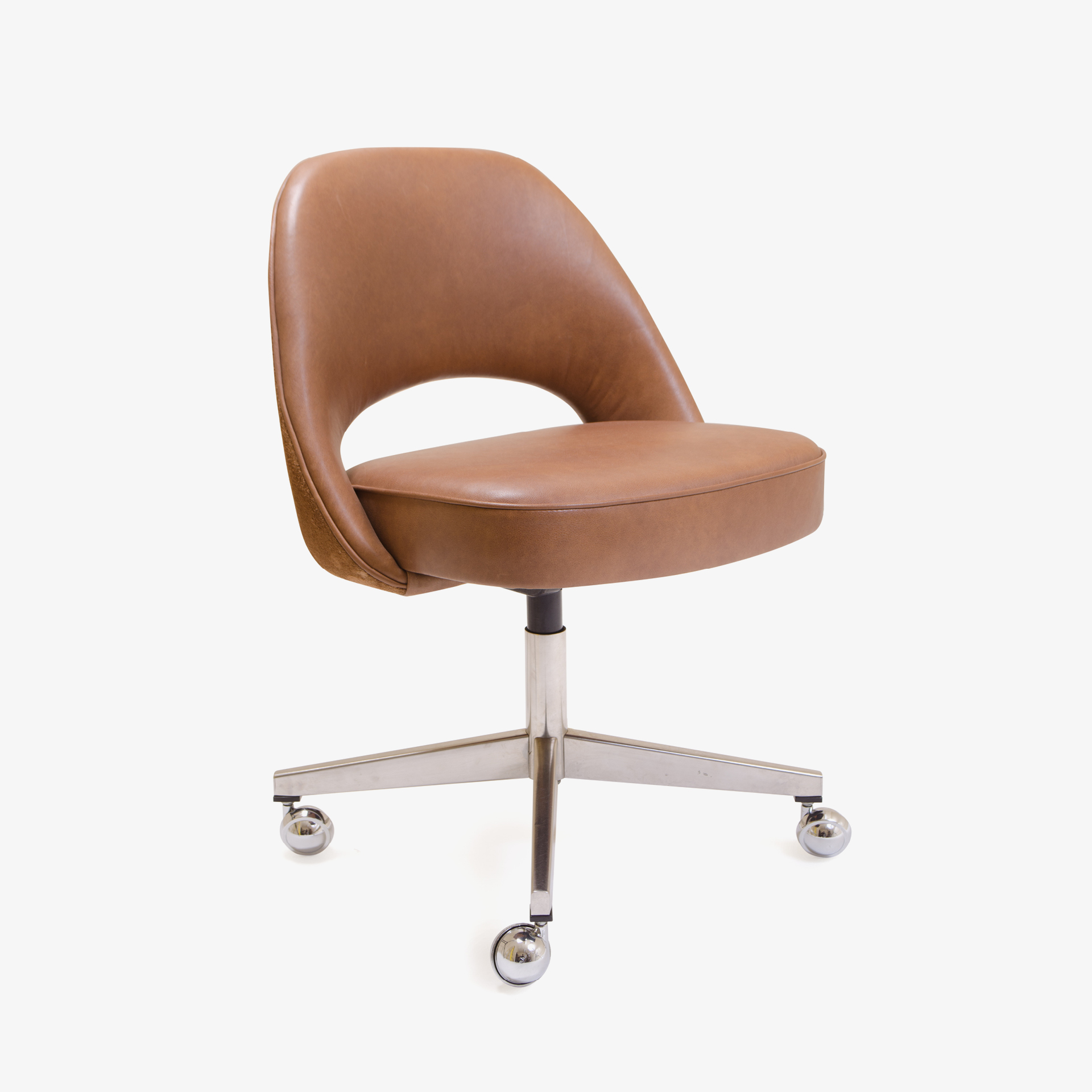 Knoll Saarinen Executive Armless Chair in Leather