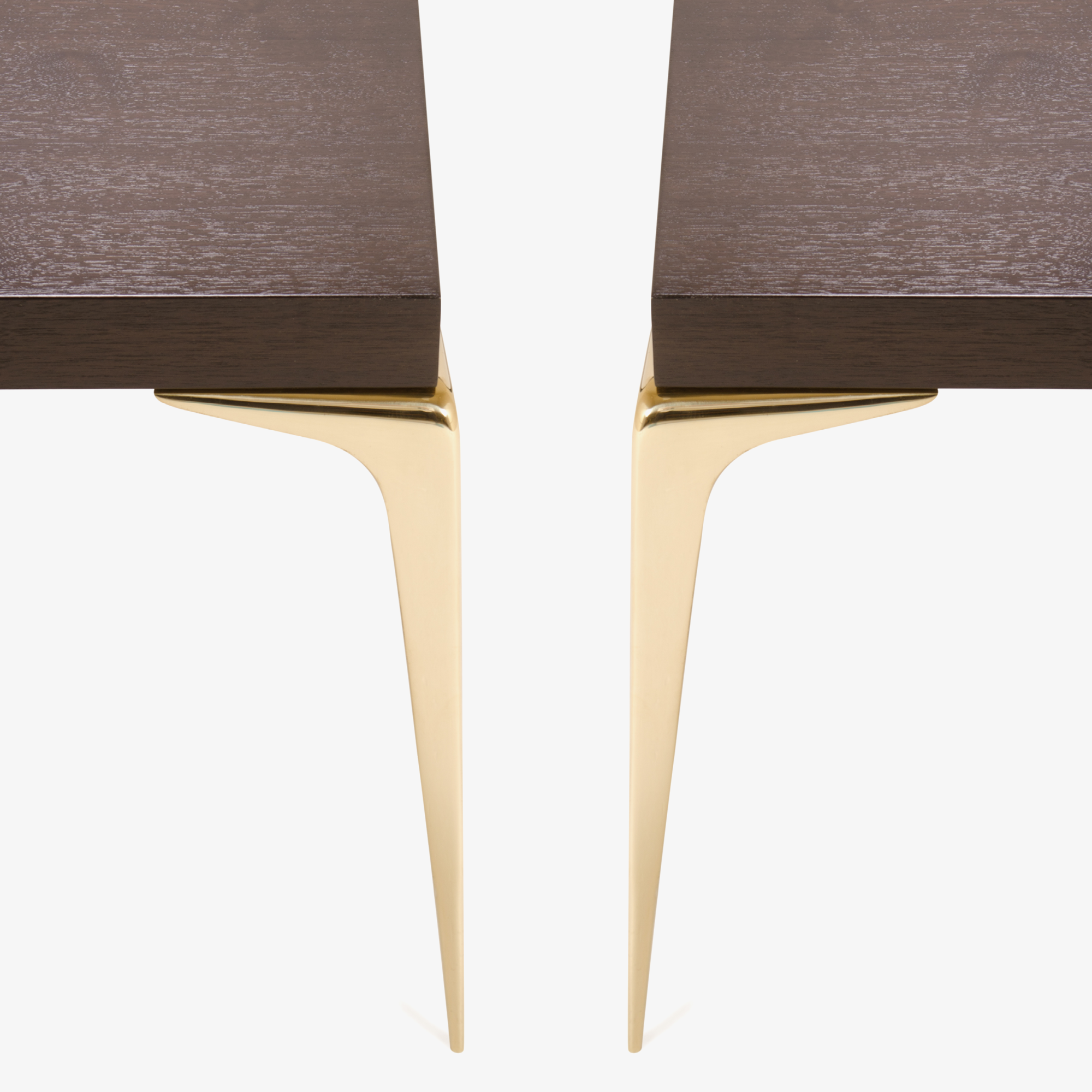 Montage Colette Brass Occasional Tables in Walnut