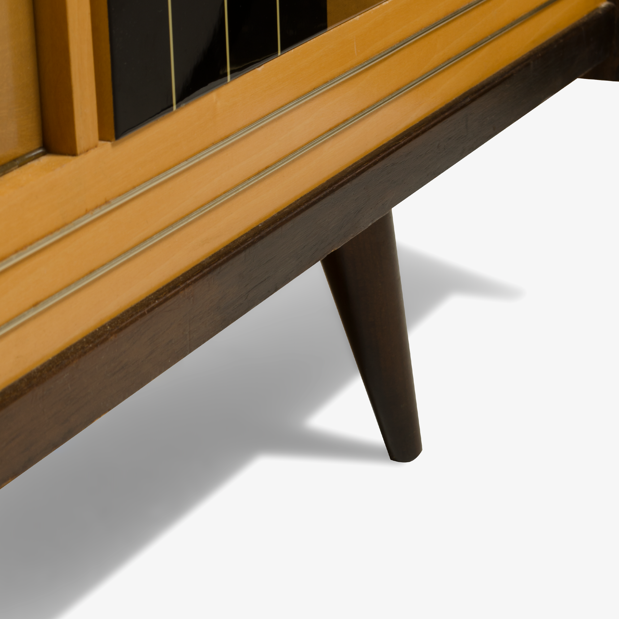 Maple & Walnut Biedermeier Style Bar Cabinet