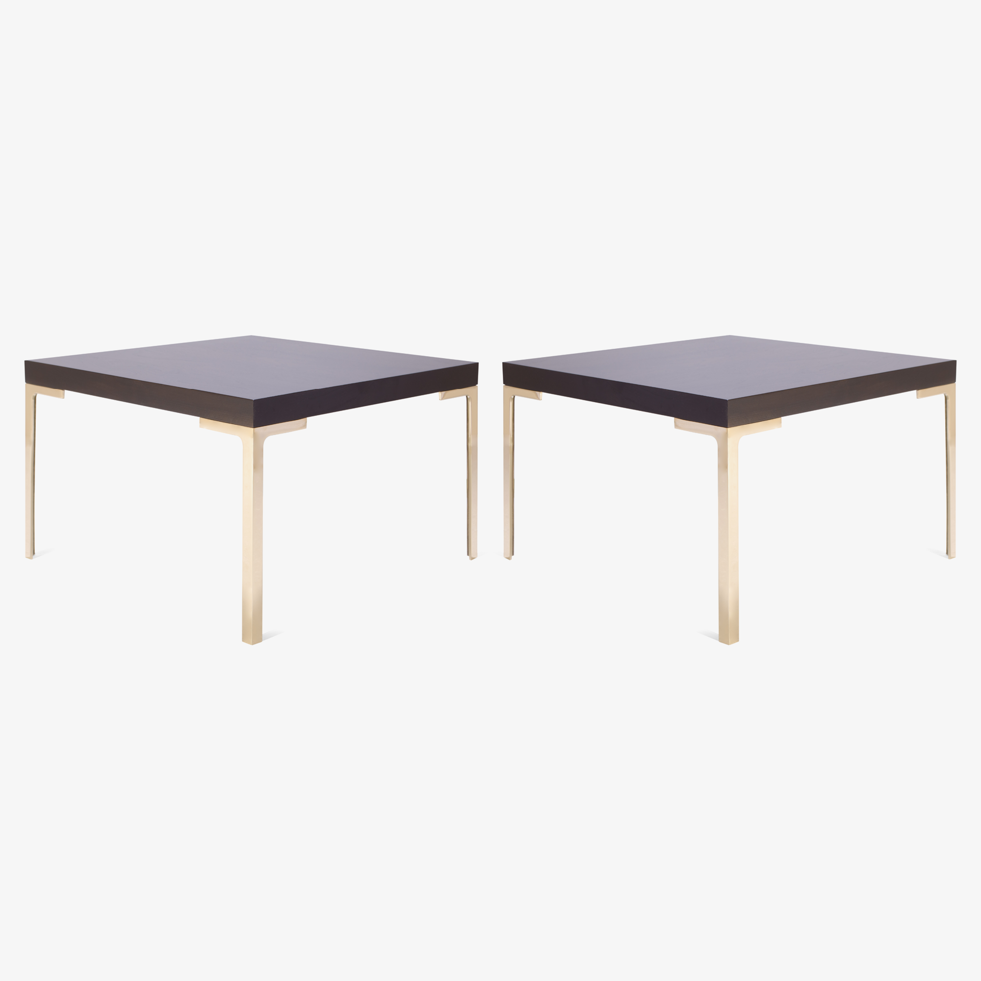 Montage Astor Brass Occasional Tables in Walnut