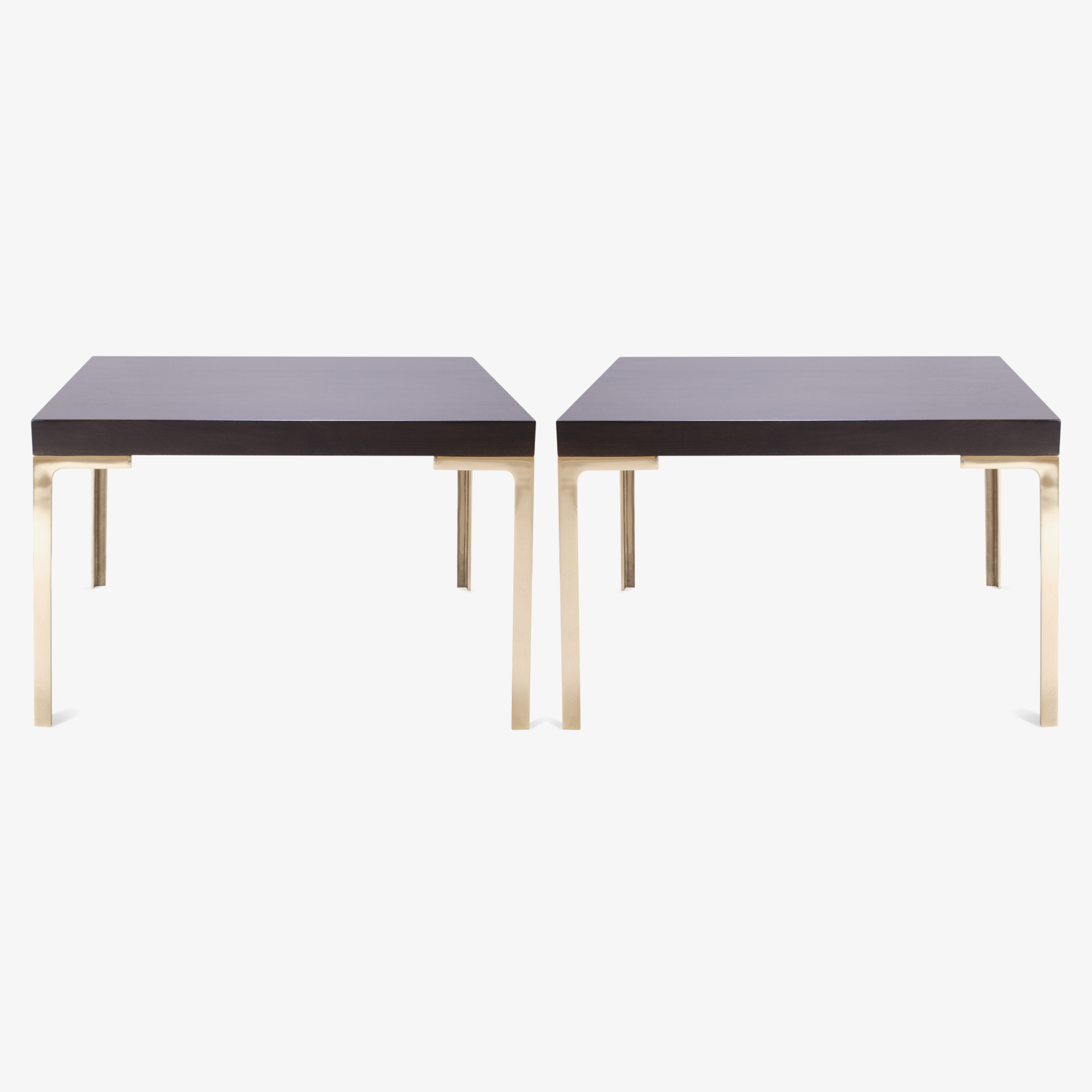 Montage Astor Brass Occasional Tables in Walnut