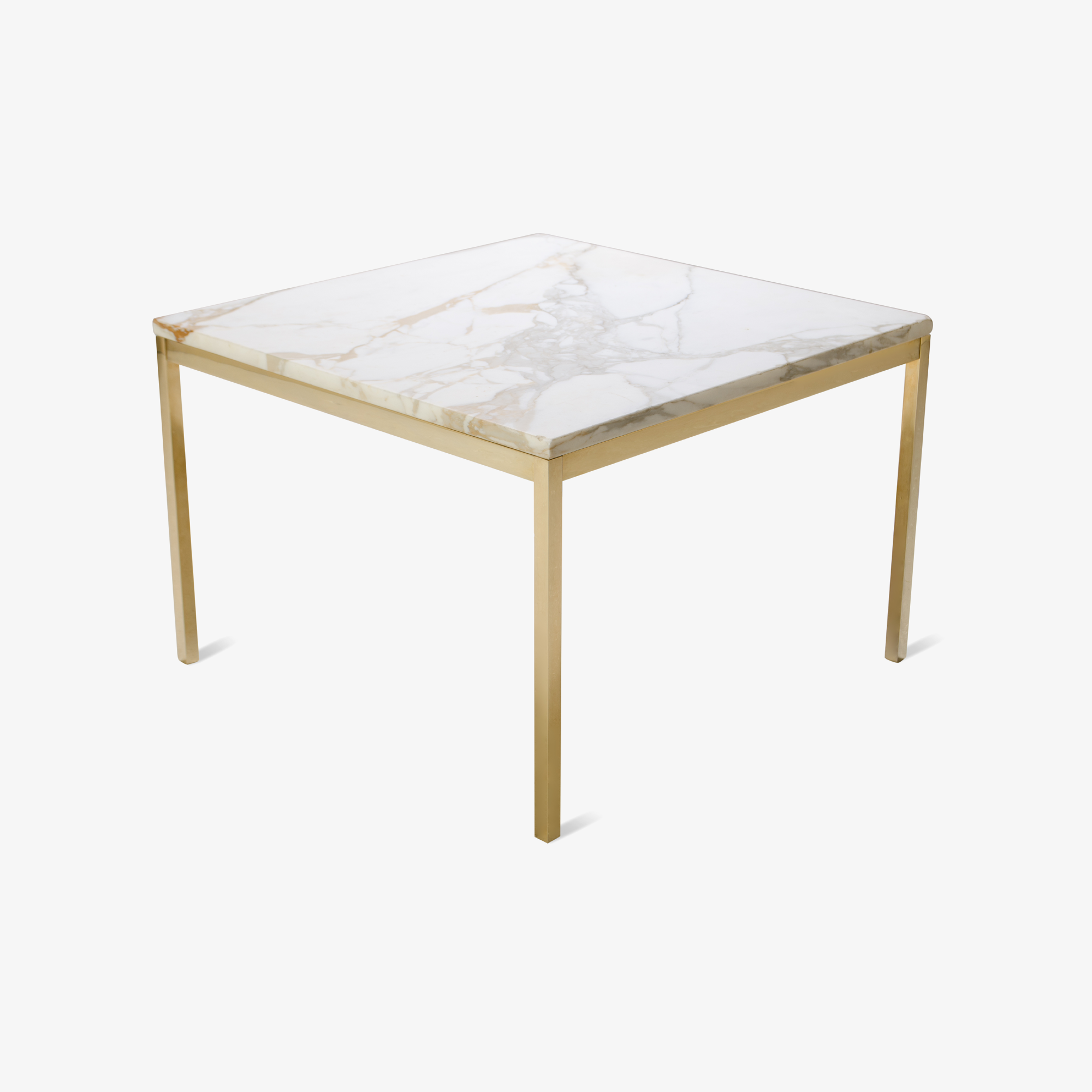 Florence Knoll Coffee Table with Calacatta Marble, 24k Gold Edition2.png