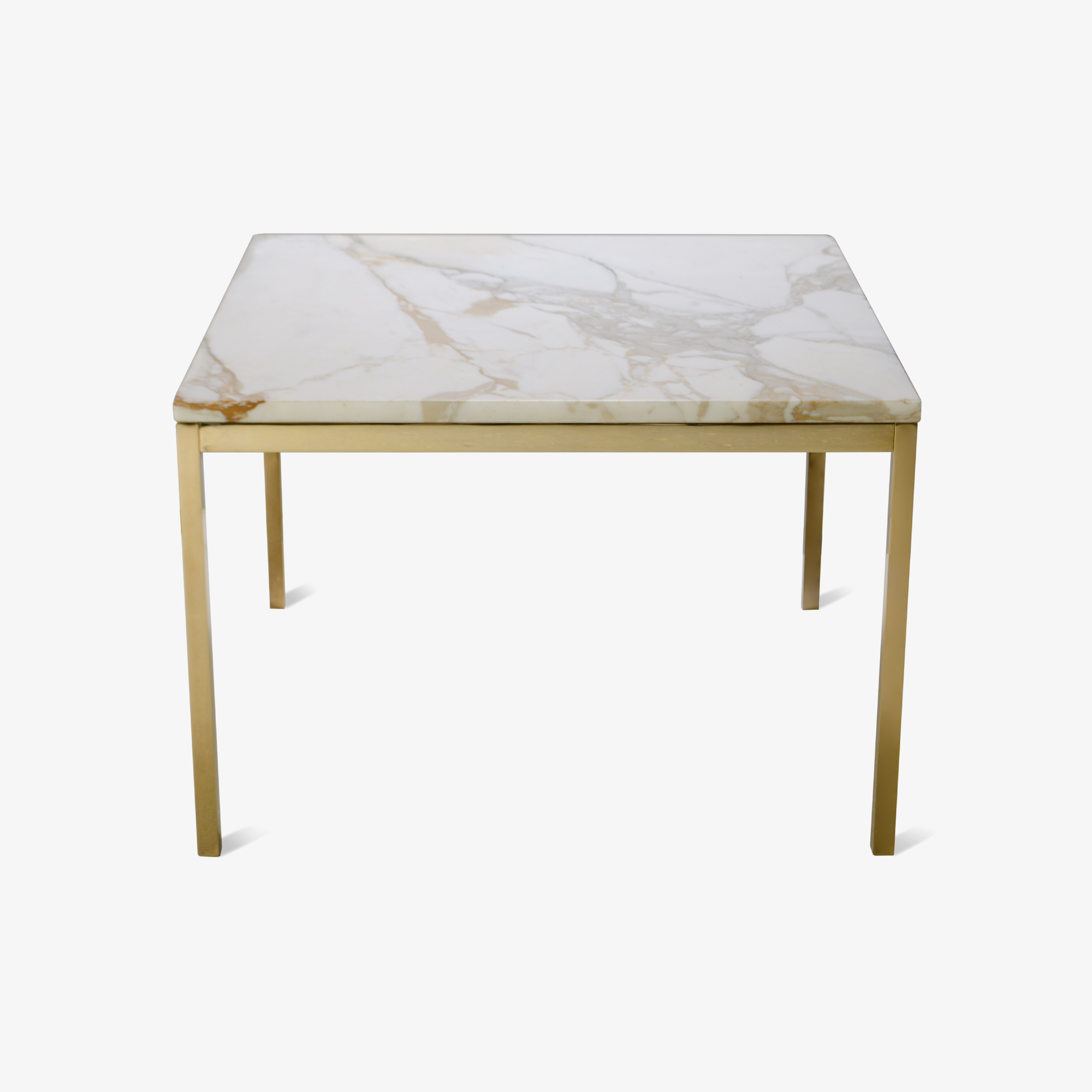 Florence Knoll Coffee Table with Calacatta Marble, 24k Gold Edition.png