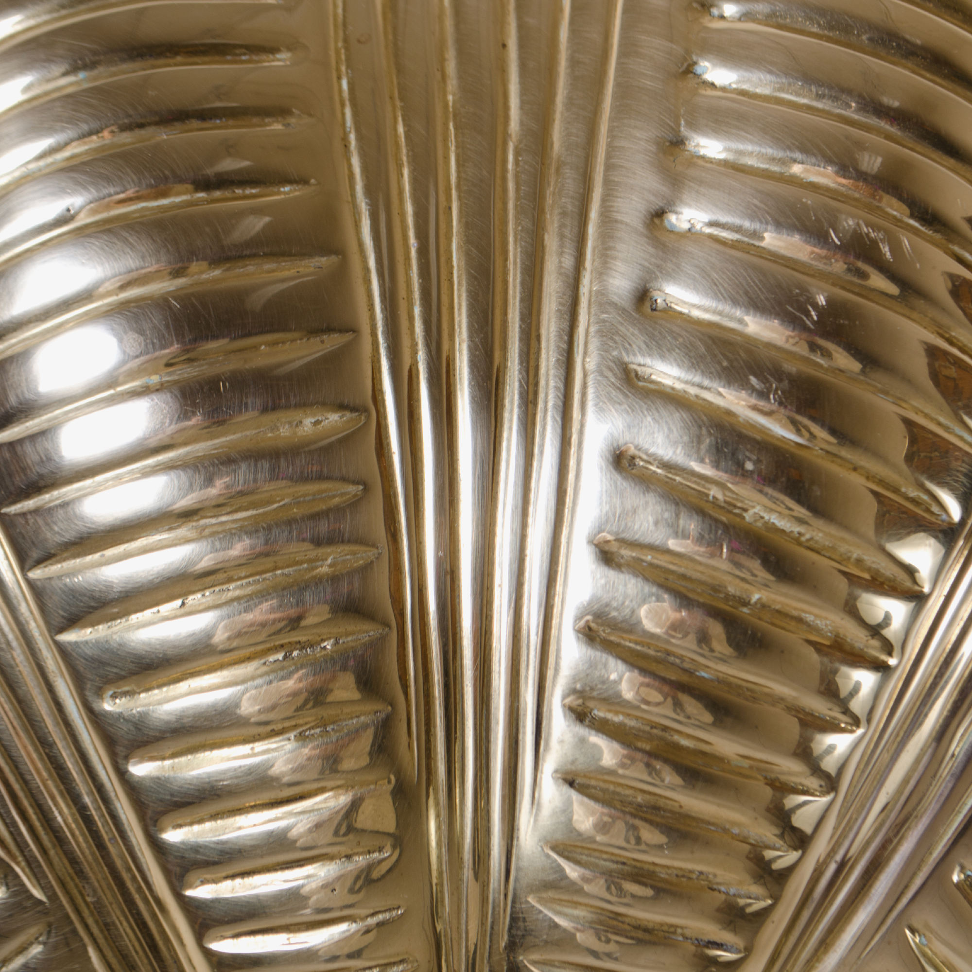 Italian Brass Scallop Design Sconces