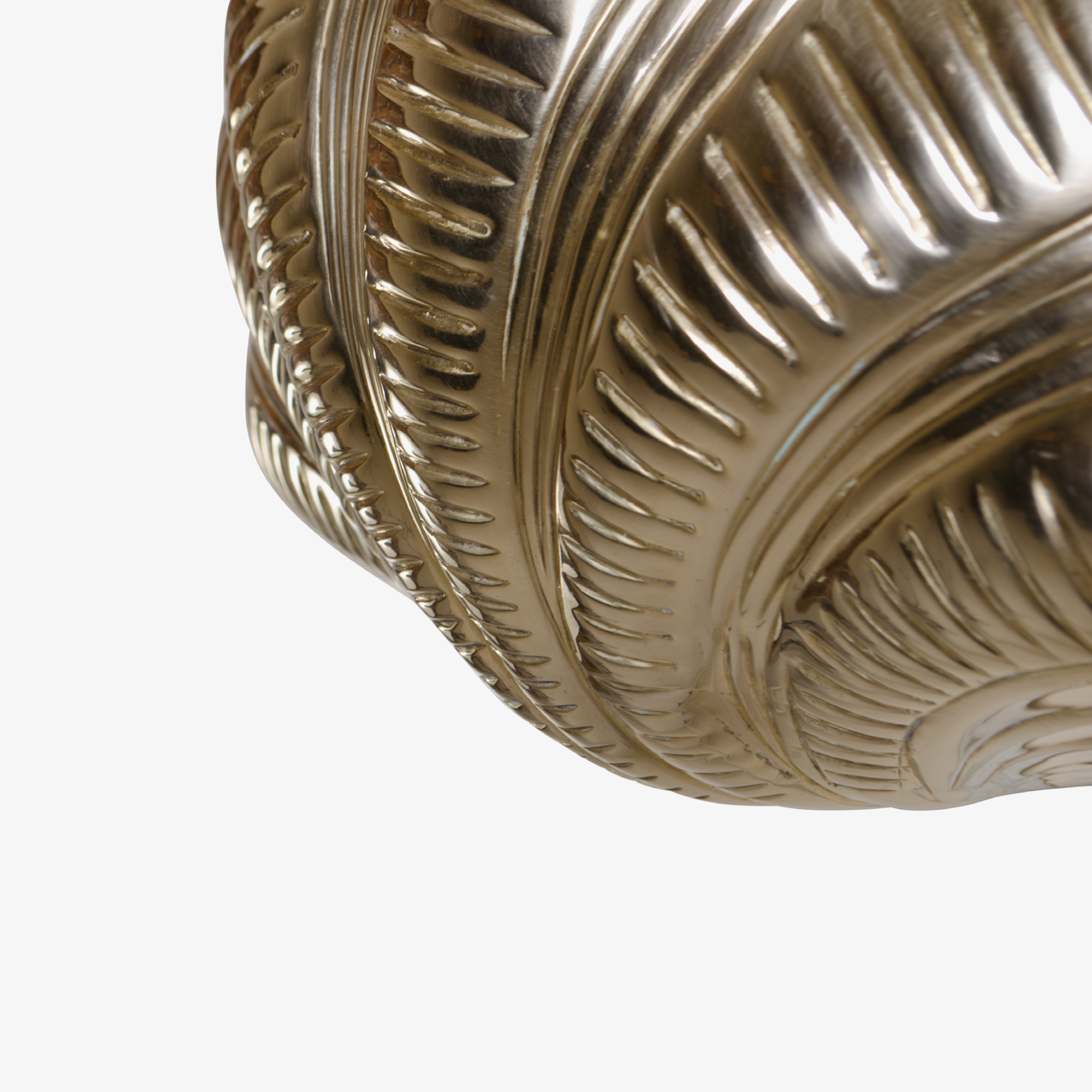 Italian Brass Scallop Design Sconces