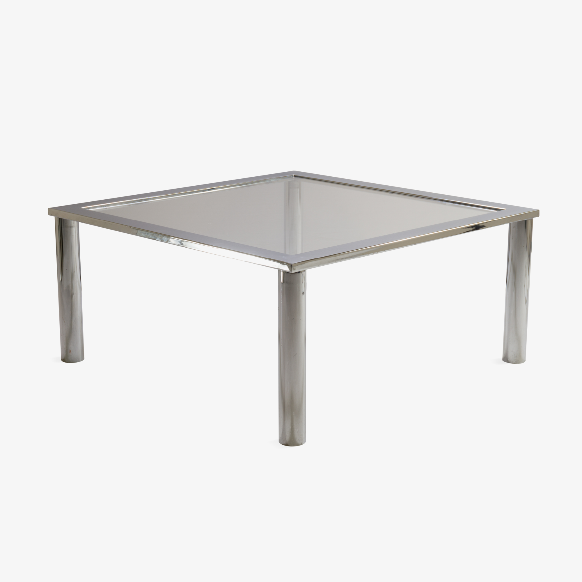Pace Style Chrome Cocktail Table