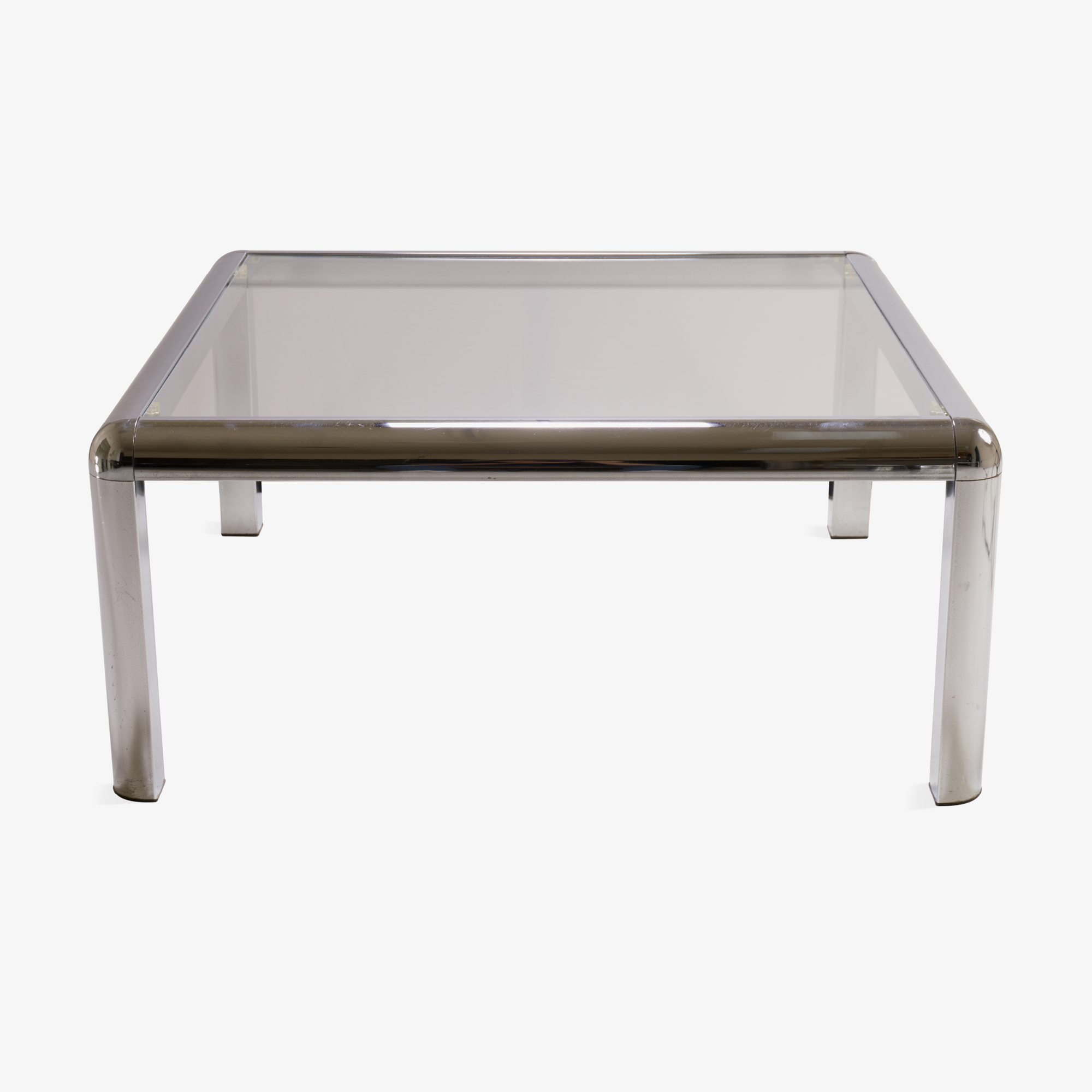 Mid-Century Square Chrome Cocktail Table with Rounded Frame.png
