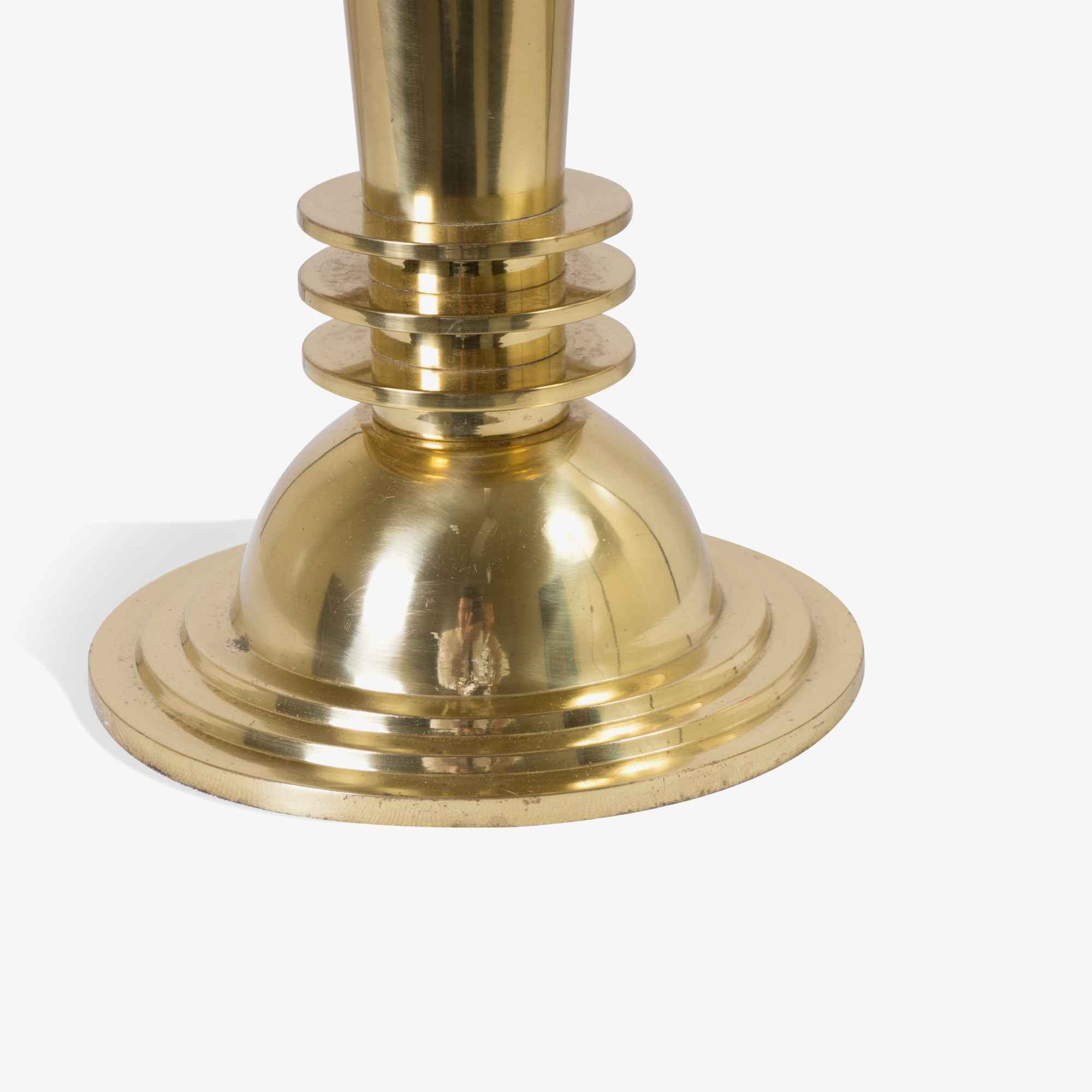 Art Deco Brass Globe Lamps