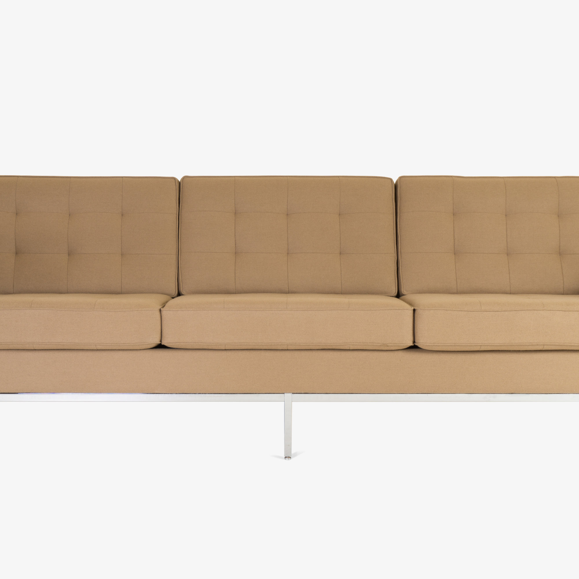 Florence Knoll Sofa in Camel Wool Flannel