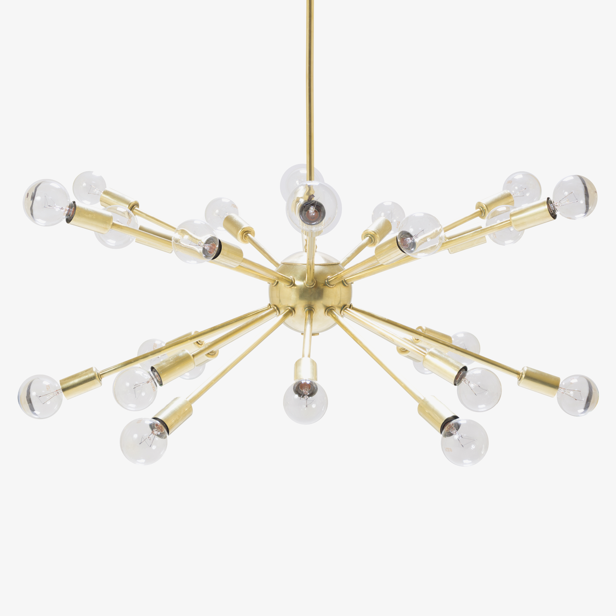 Sputnik Pendant Chandelier in Brass