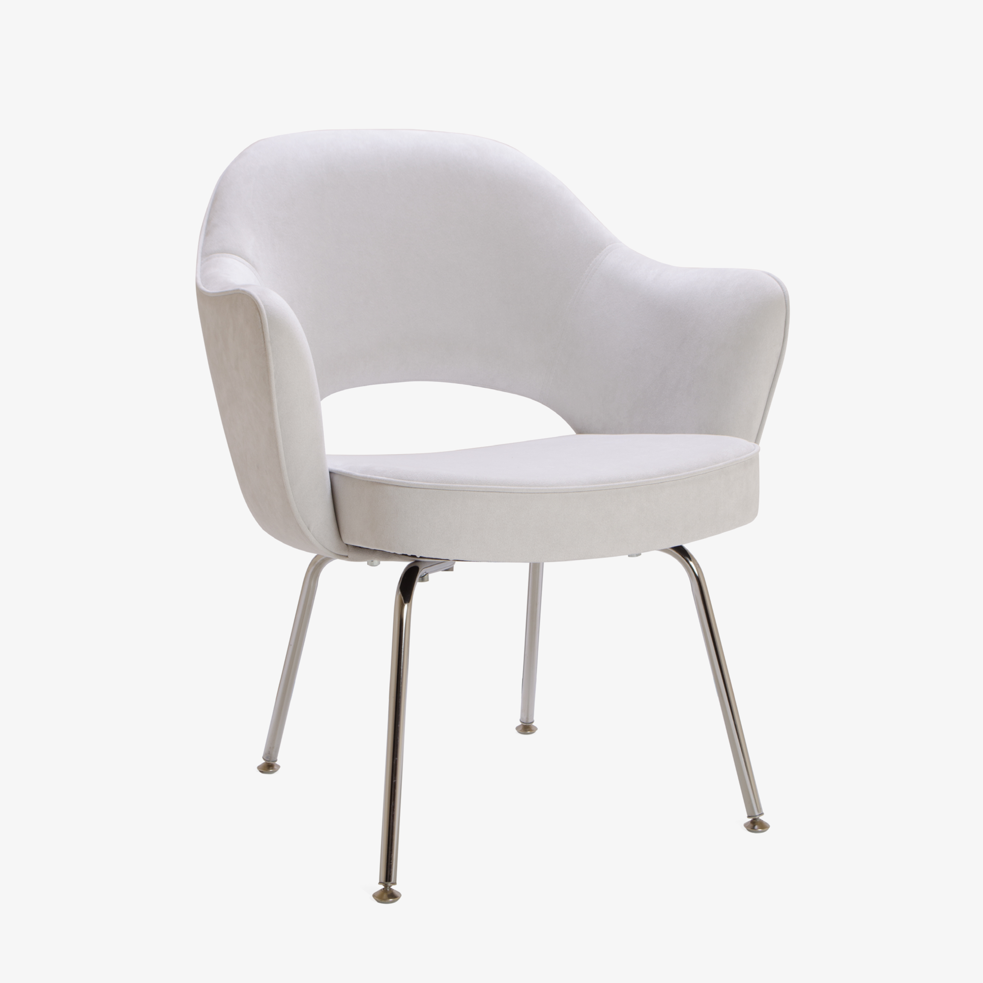Knoll Saarinen Executive Arm Chair in Luxe Suede