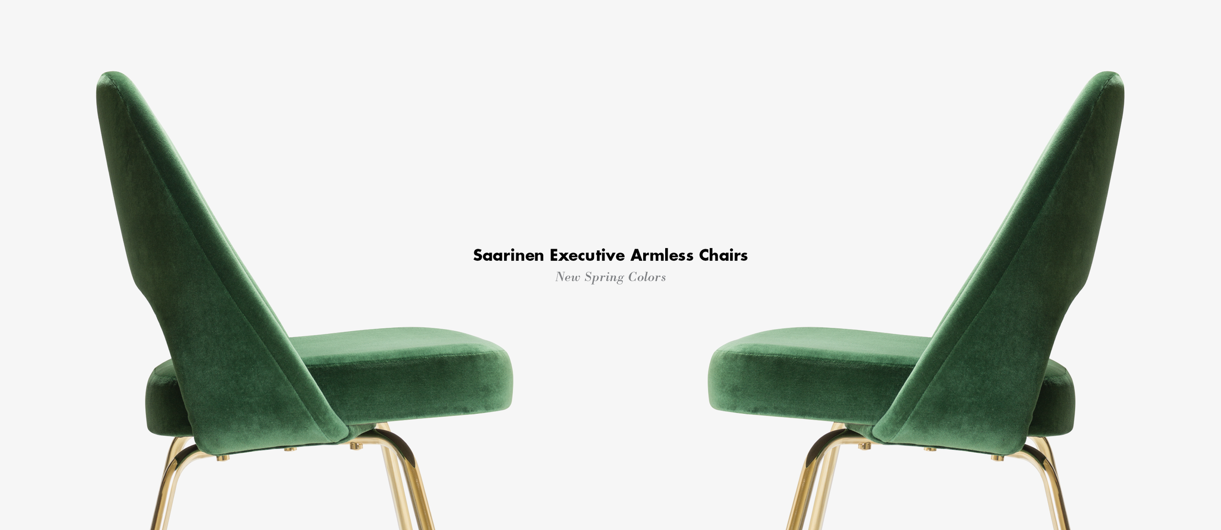 Saarinen Executive Armless Chairs in Velvet.png
