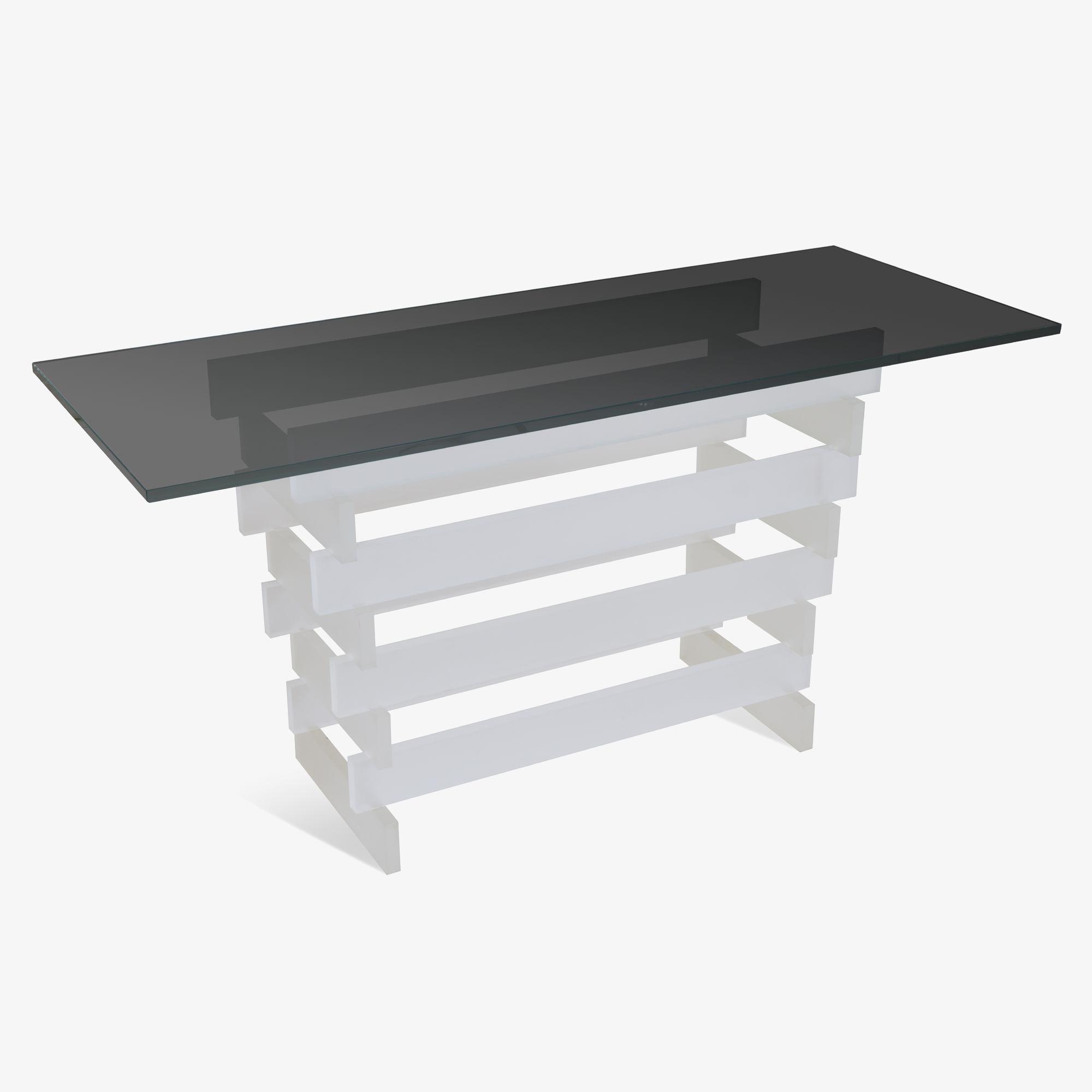 Stacked Lucite Console