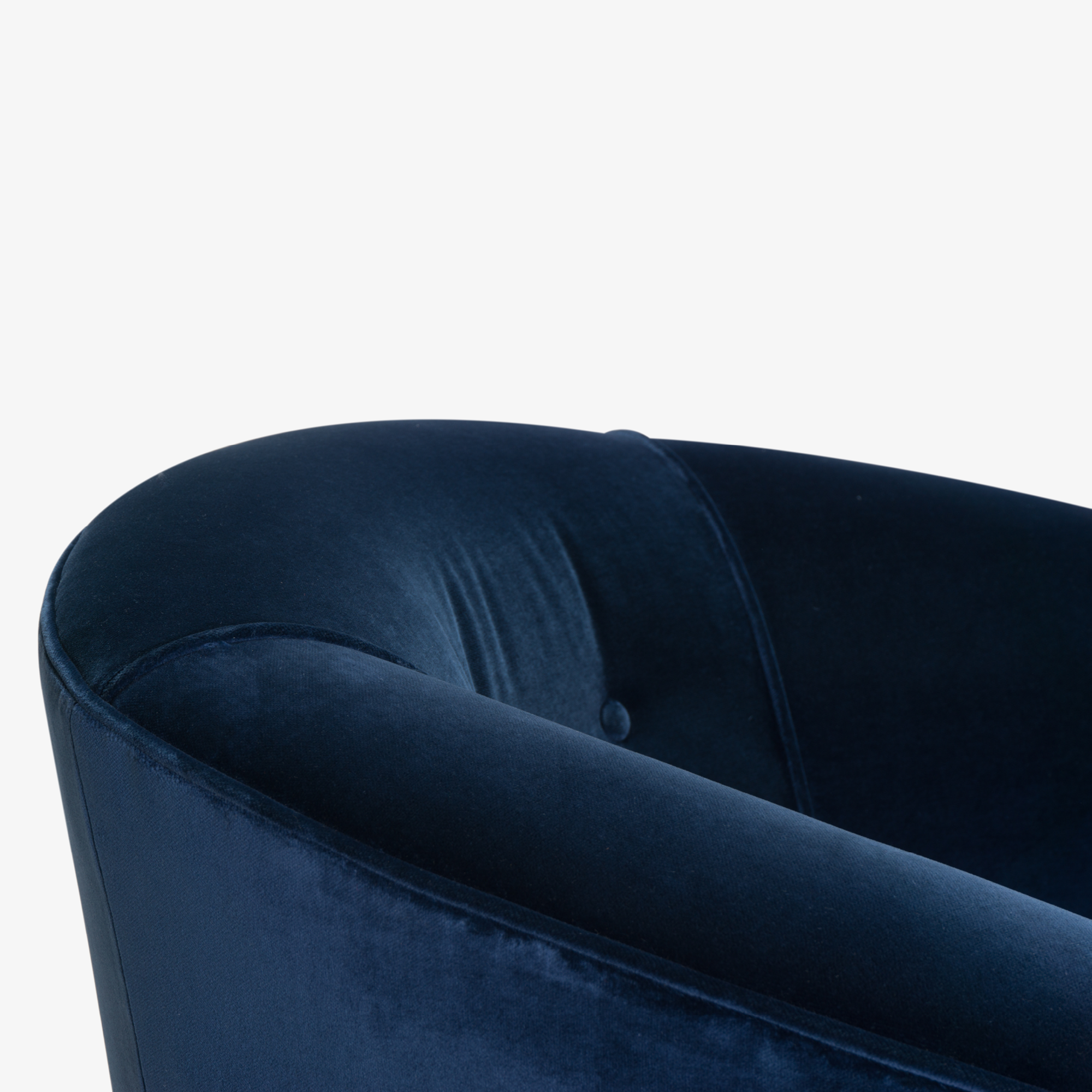 Swivel Tub Chairs in Navy Velvet with Polished Brass Bases, Pair7.png