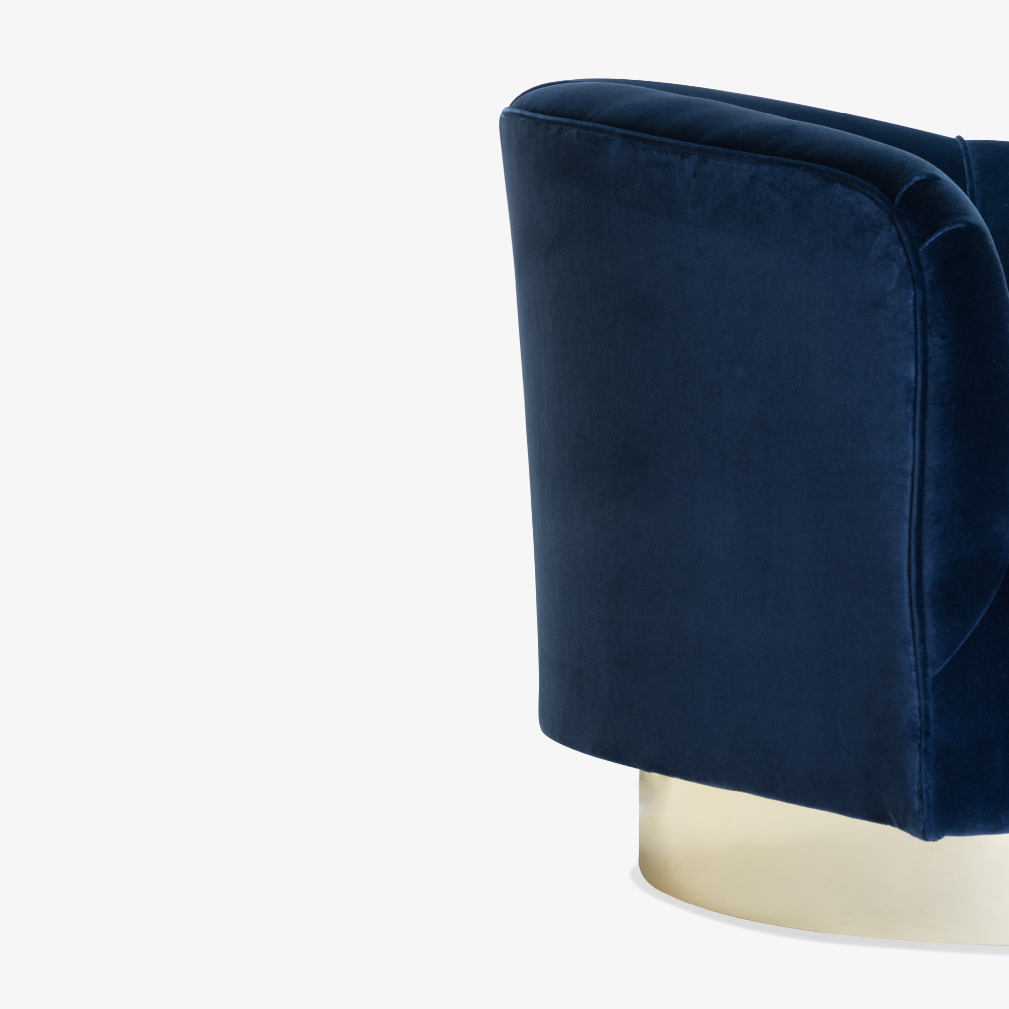 Swivel Tub Chairs in Navy Velvet with Polished Brass Bases, Pair10.png