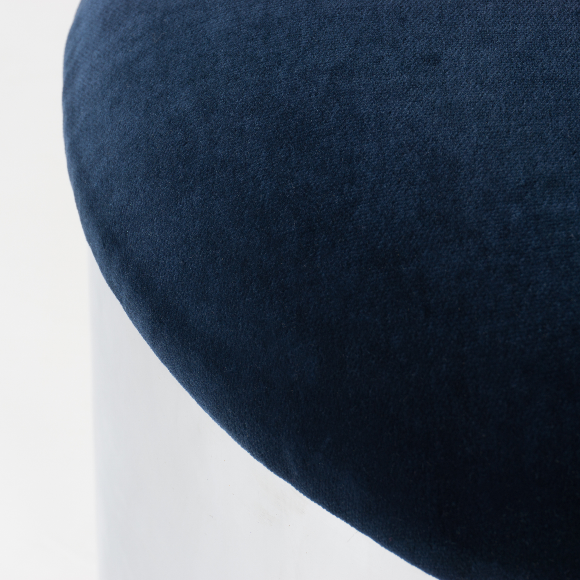 Chrome %22Mushroom%22 Pouf in Navy Velvet4.png