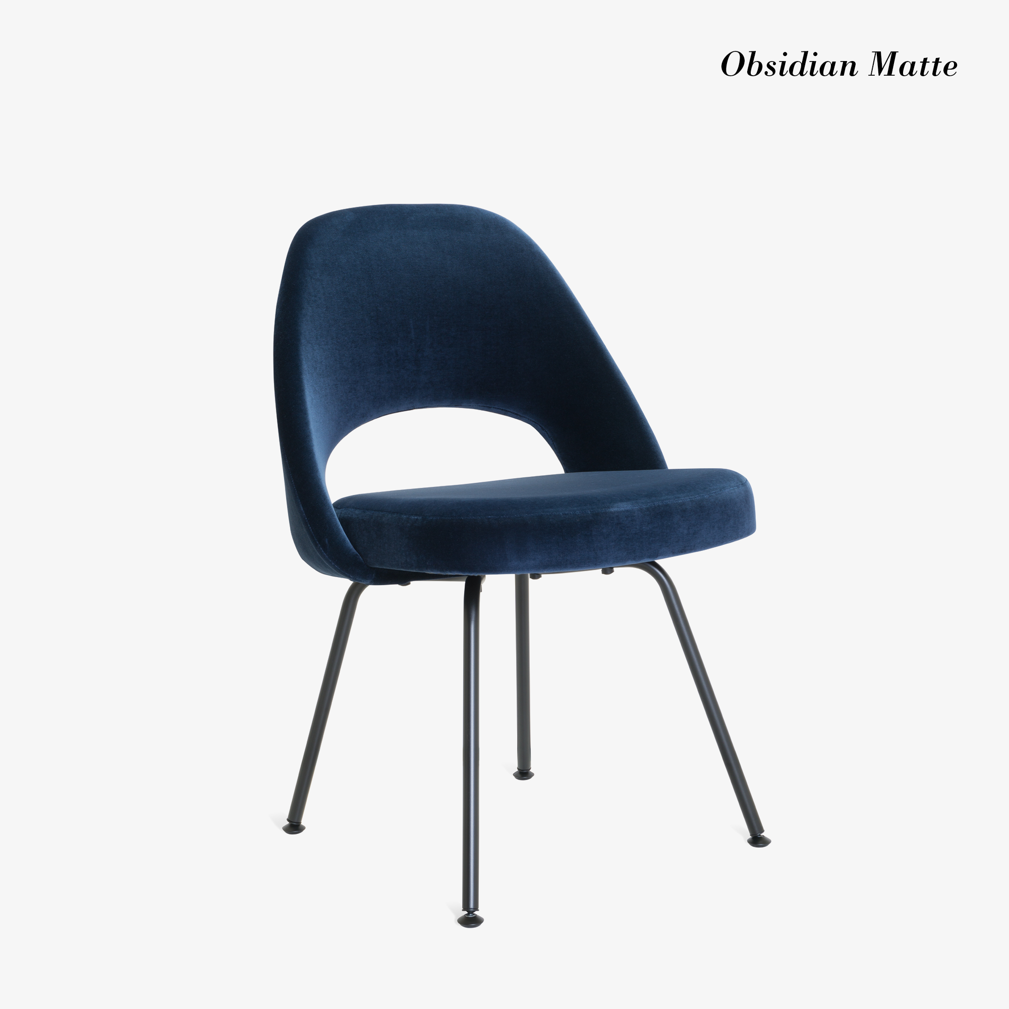 Saarinen Executive Armless Chair in Velvet