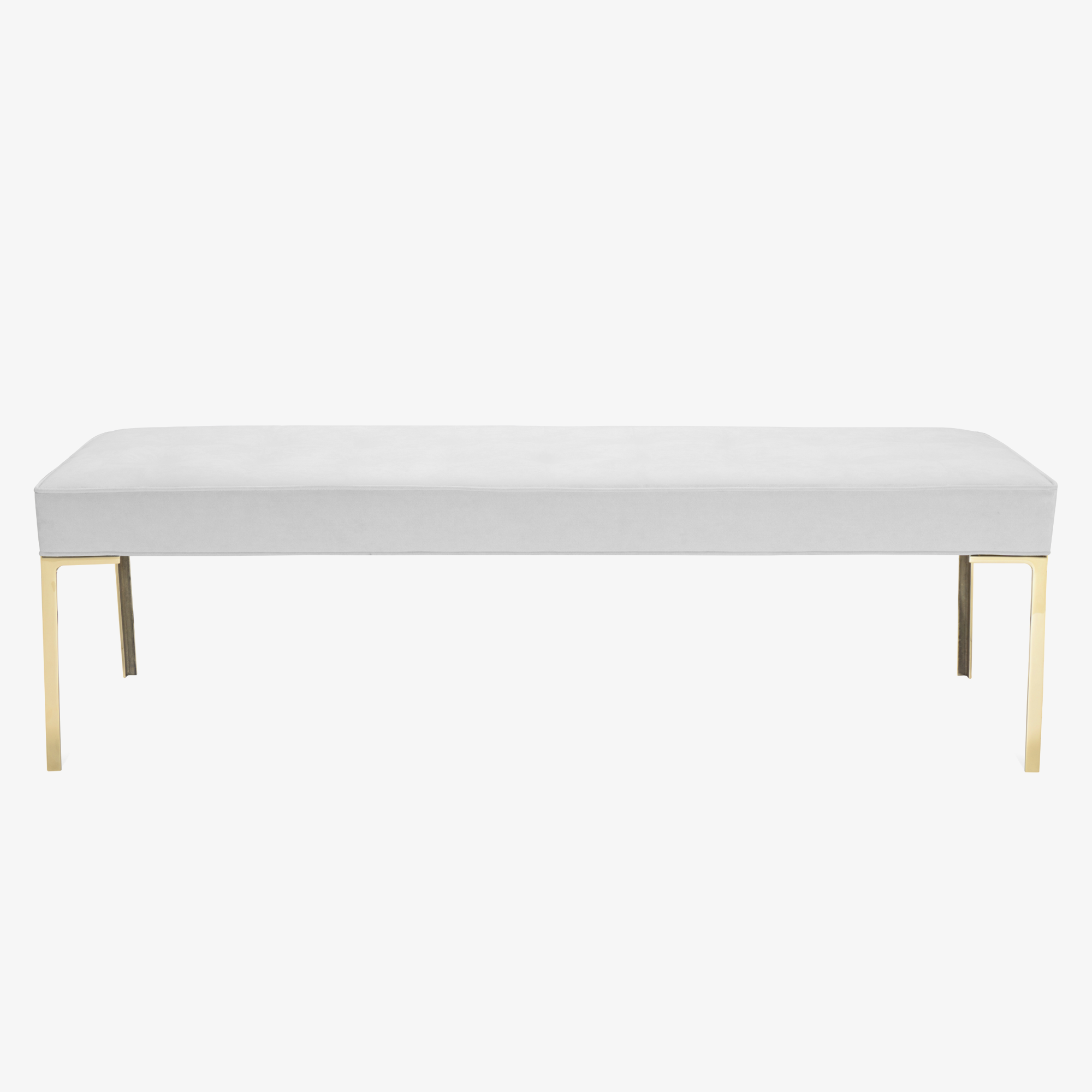 Astor 60%22 Brass Bench in Dove Luxe Suede.png