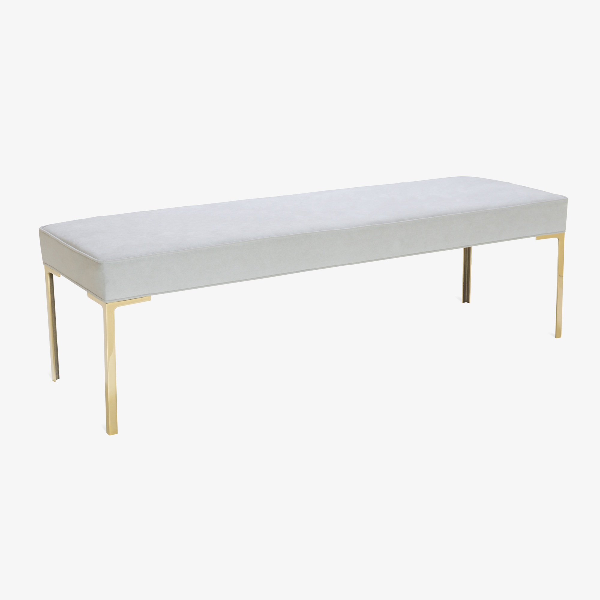 Astor 60%22 Brass Bench in Dove Luxe Suede3.png