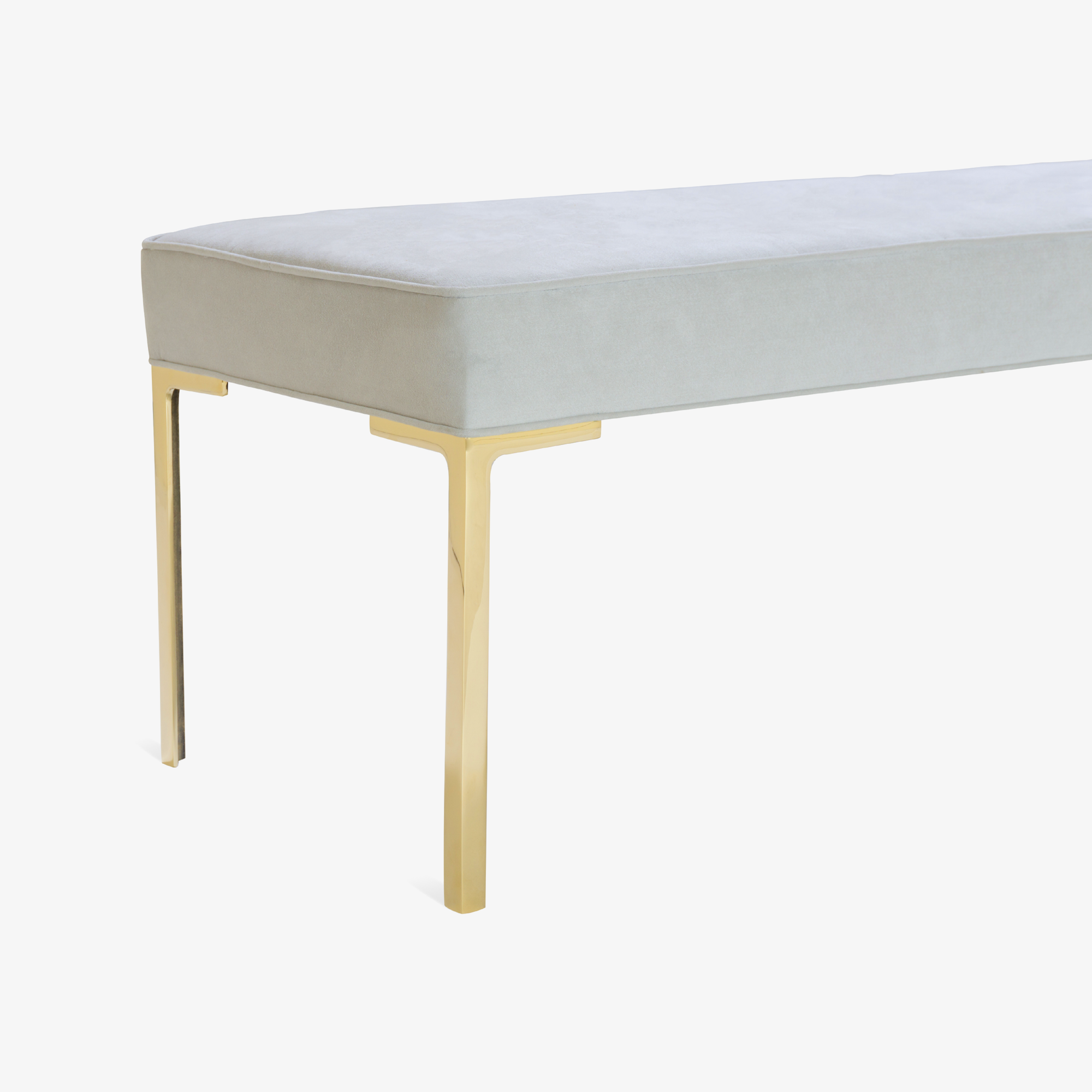 Astor 60%22 Brass Bench in Dove Luxe Suede4.png