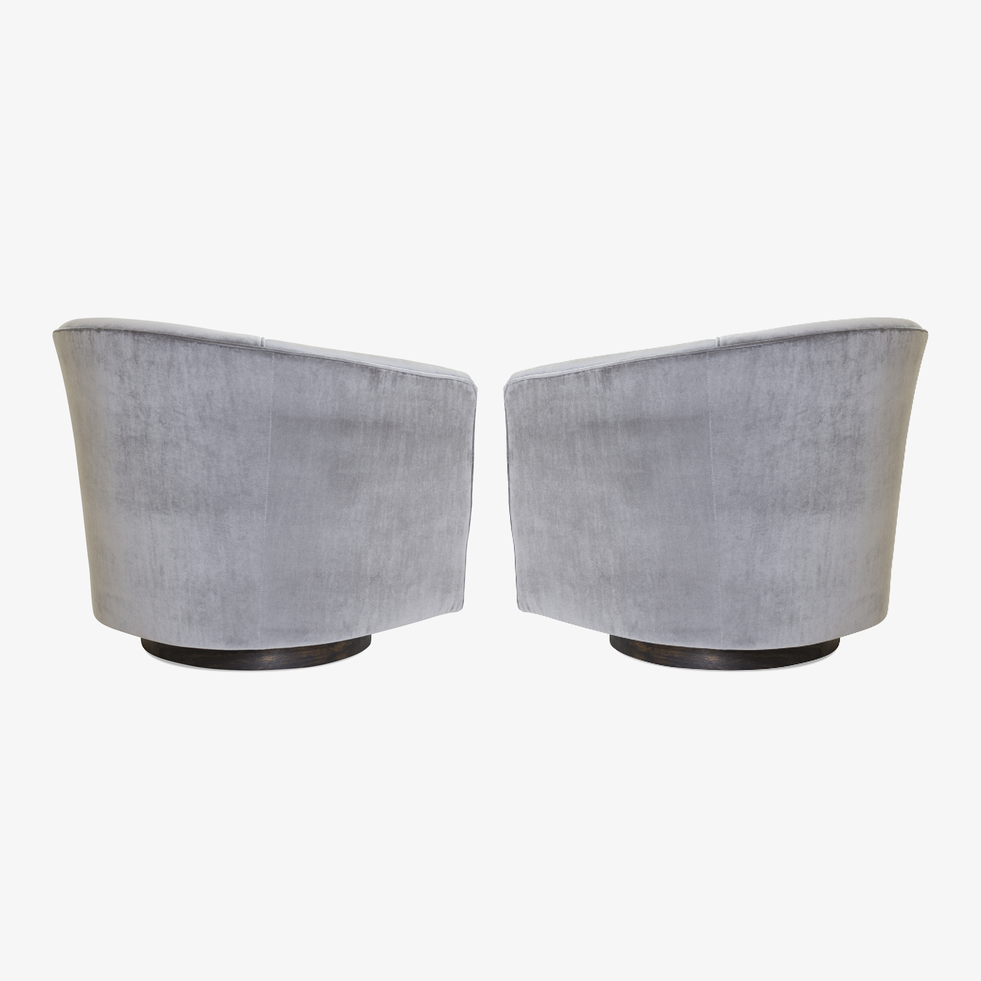 Swivel Tub Chairs in Fog Velvet & Walnut Bases, Pair4.png