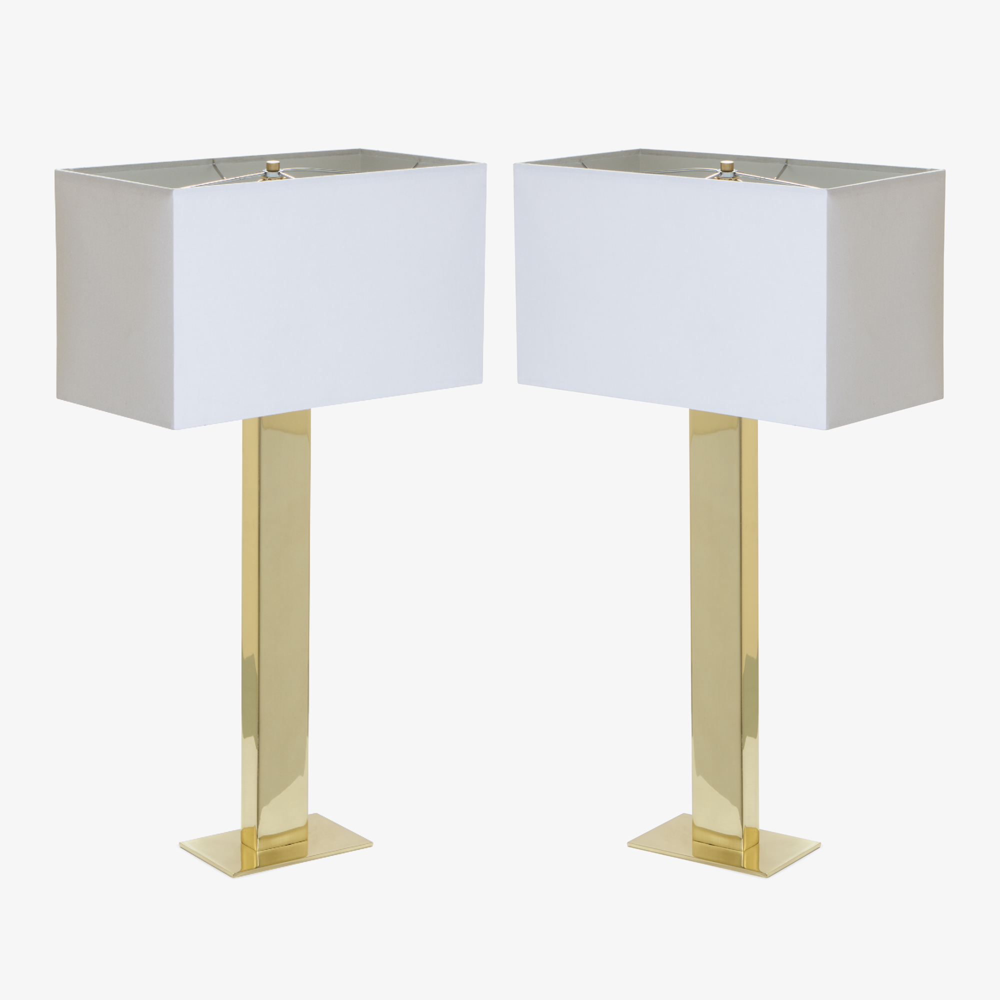 Buffet Lamps in Polished Brass, Pair2.png
