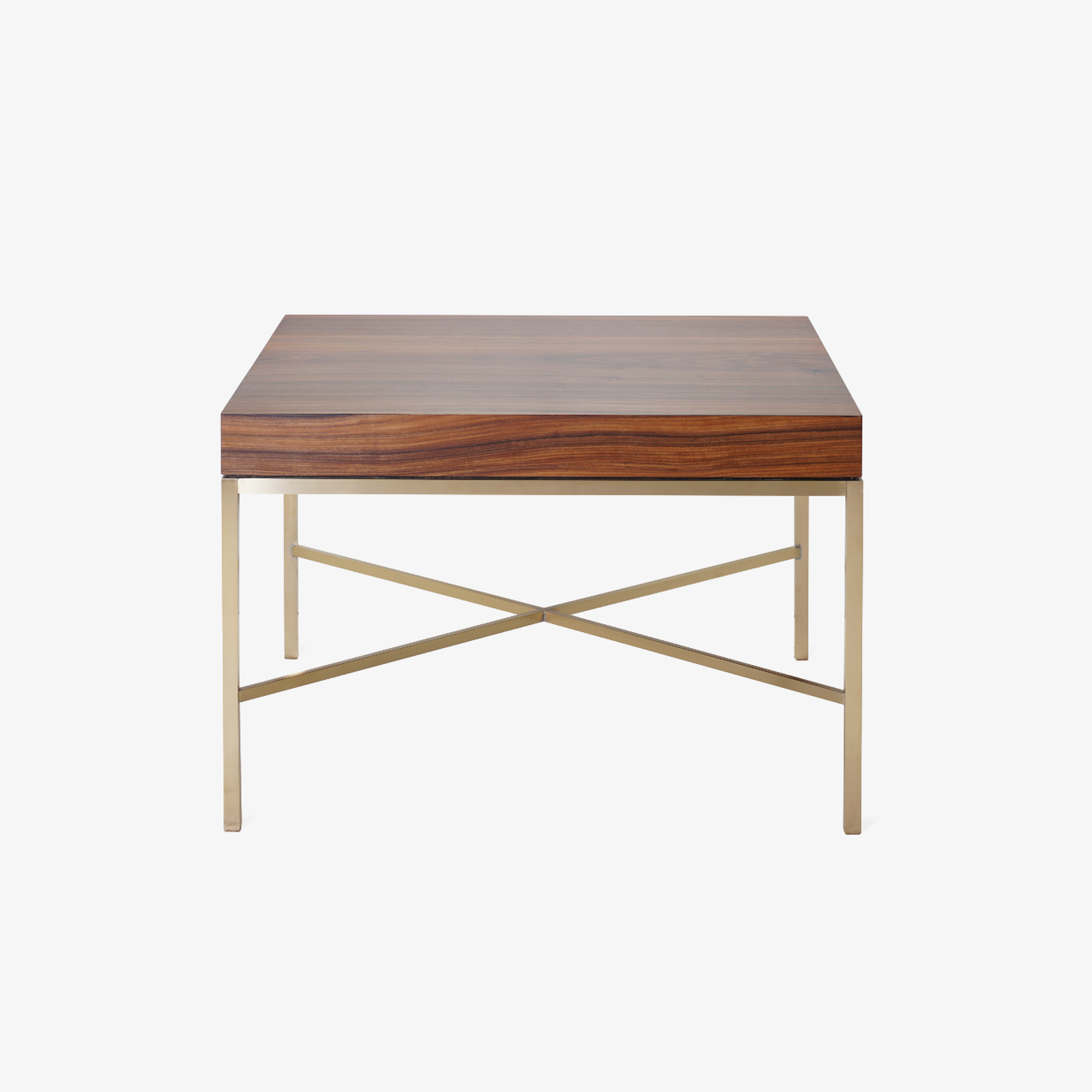 Brass Cross Stretcher Table in Rosewood2.png