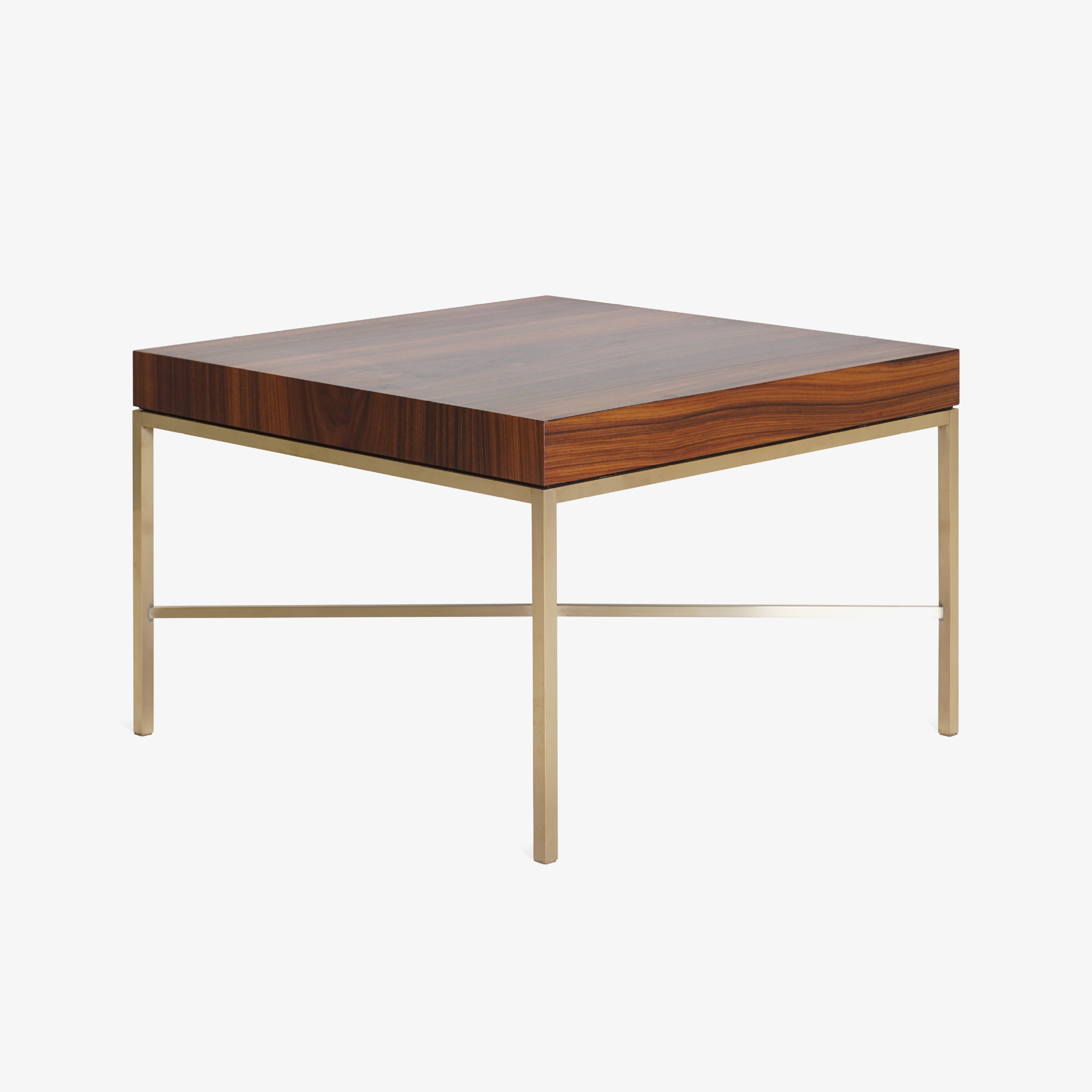 Brass Cross Stretcher Table in Rosewood4.png