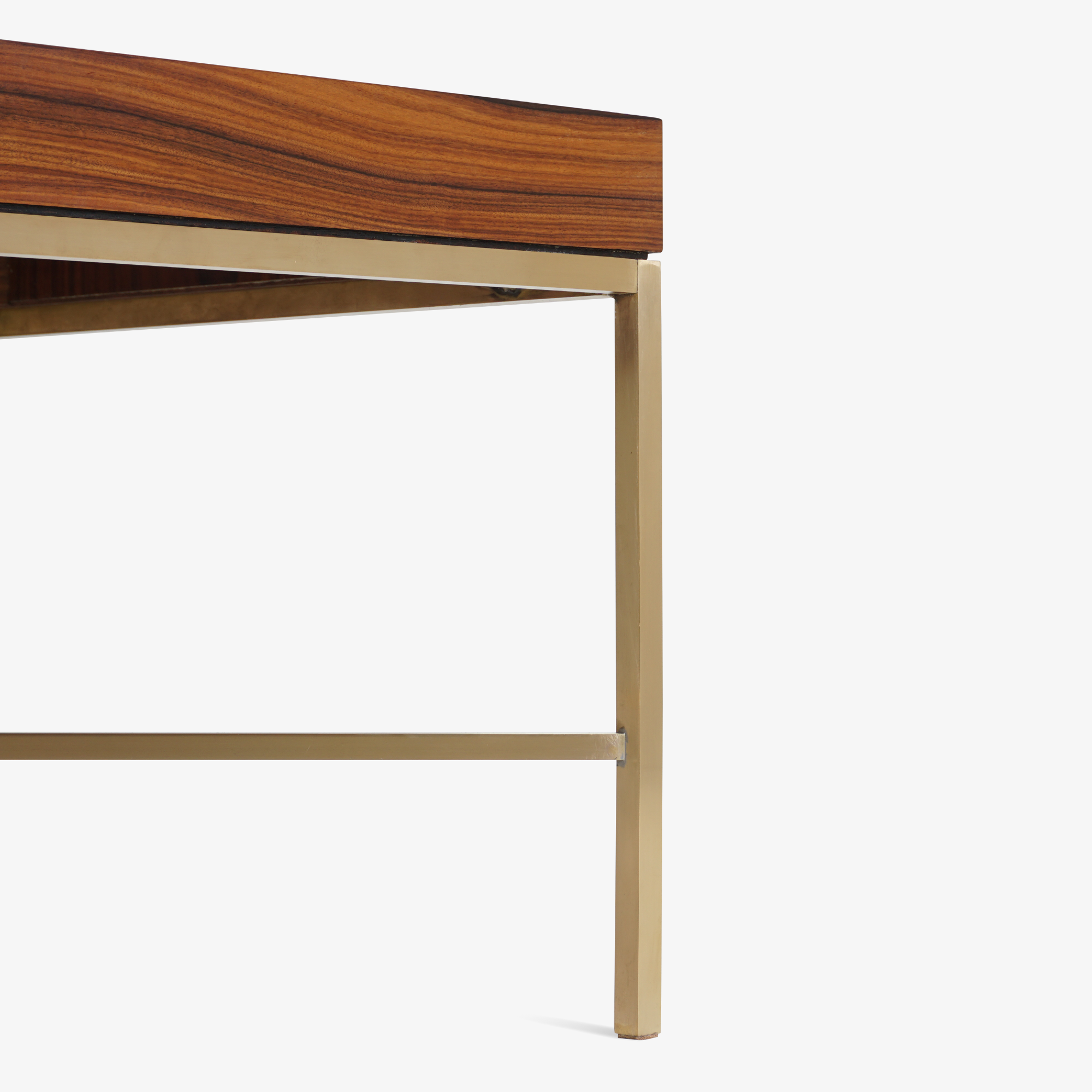 Brass Cross Stretcher Table in Rosewood6.png