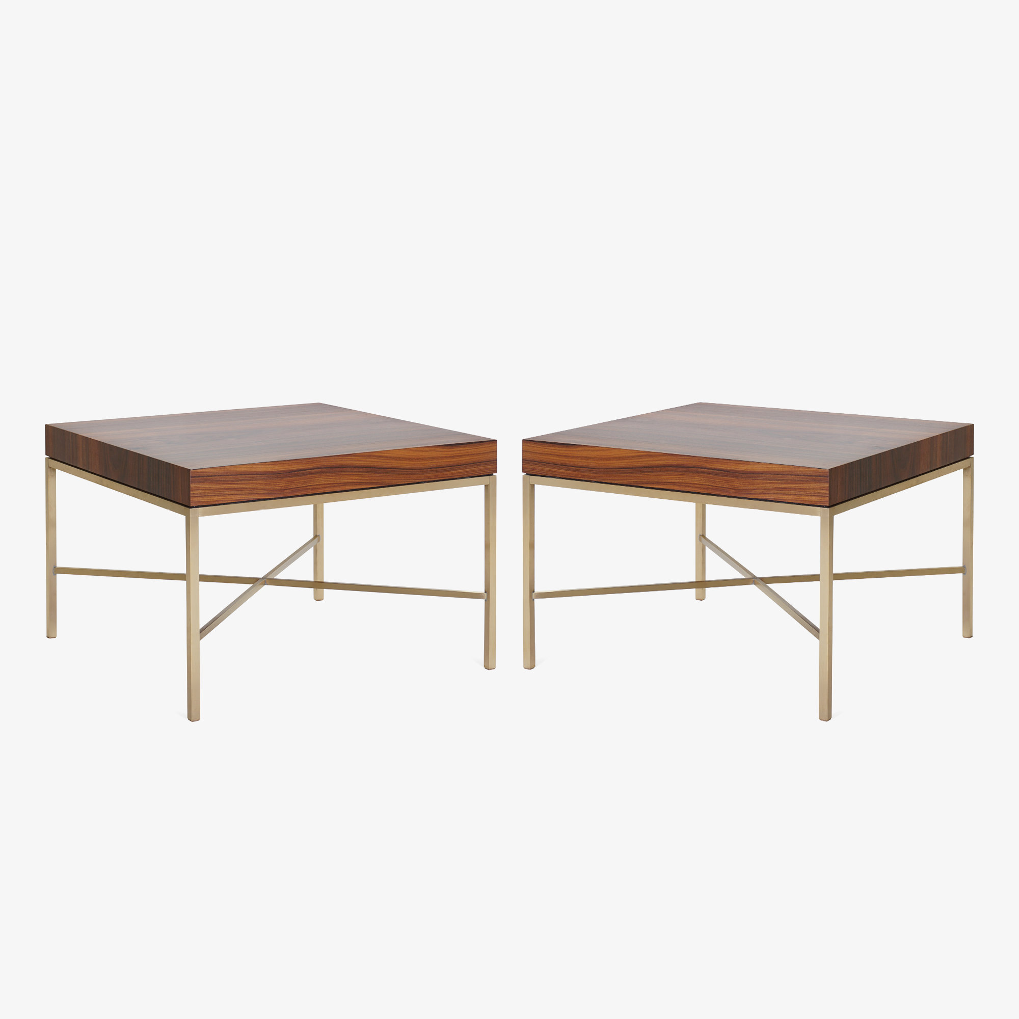 Brass Cross Stretcher Table in Rosewood3.png