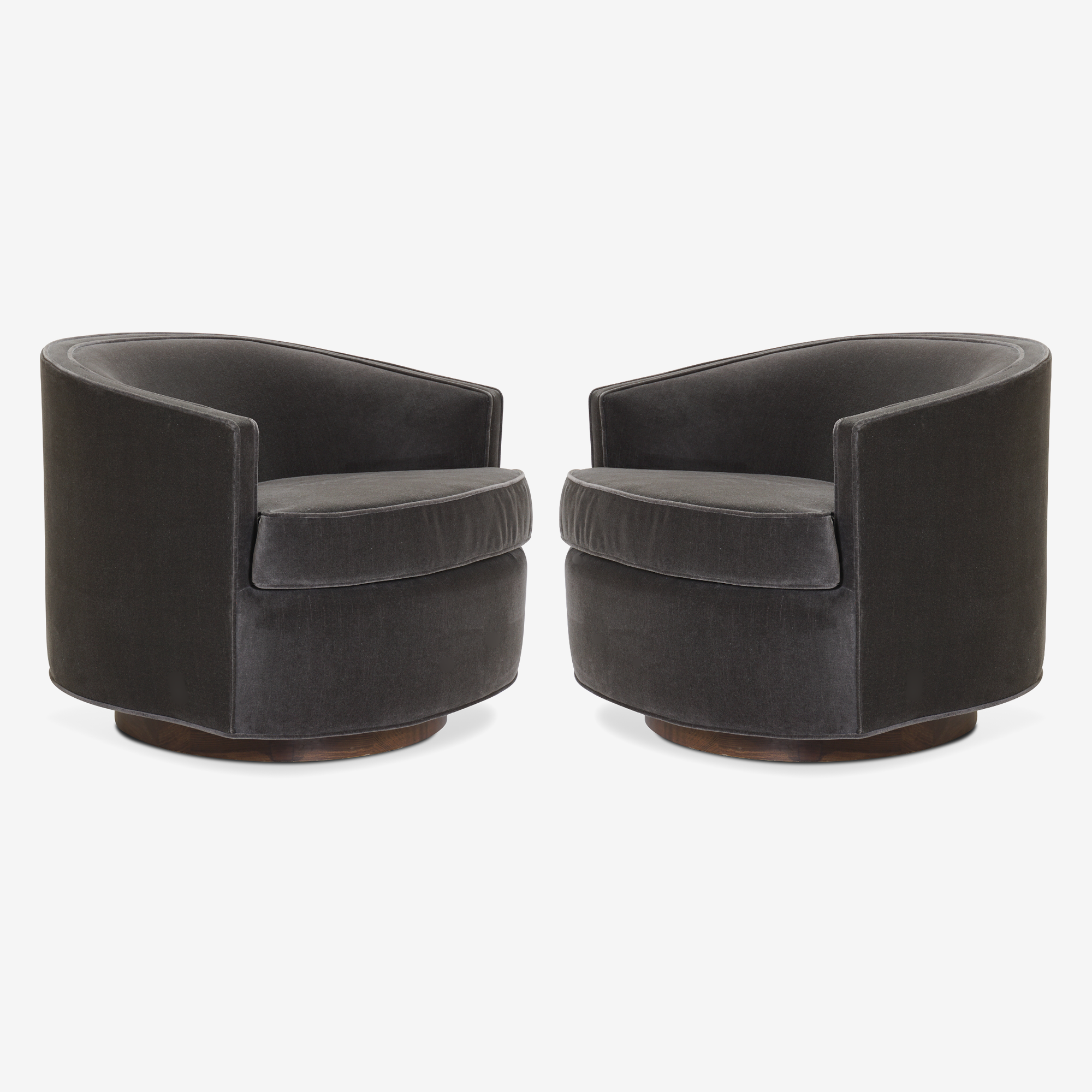 Swivel Tub Chairs in Shadow Velvet, Pair.png