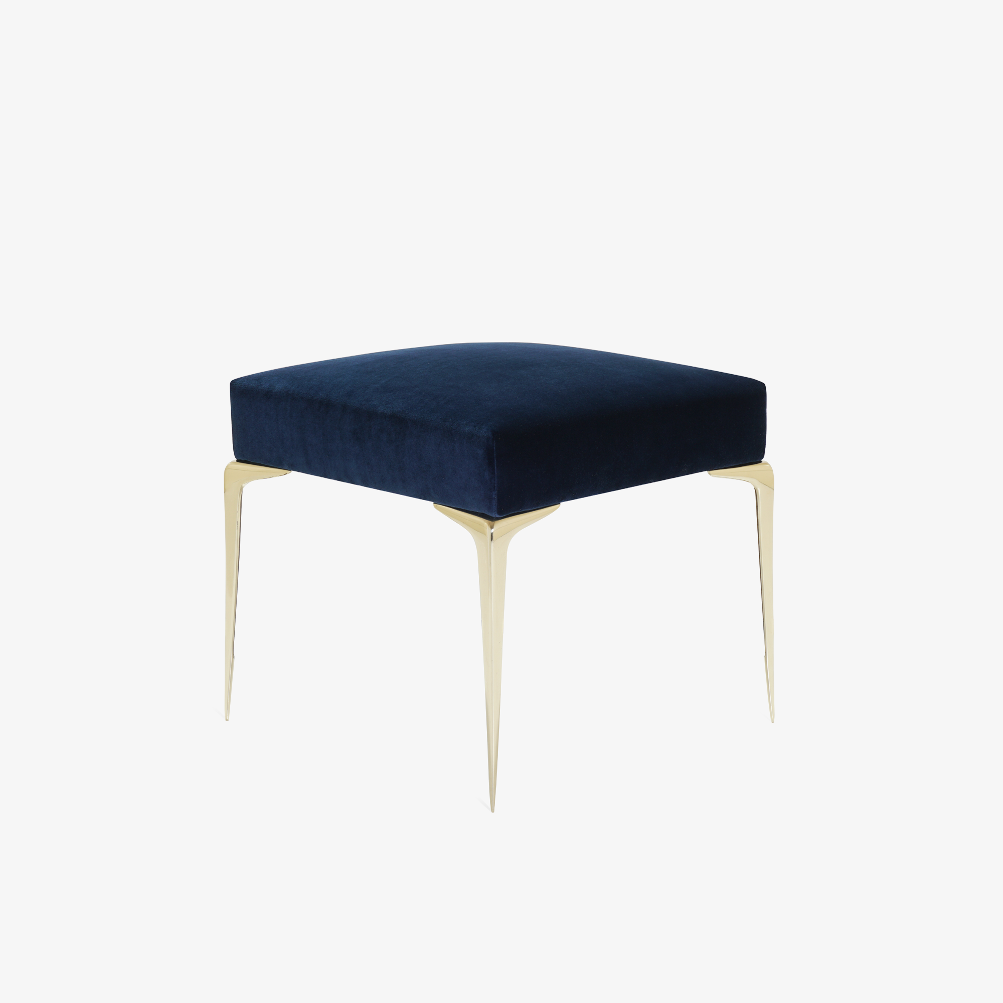 Colette Petite Ottoman in Velvet