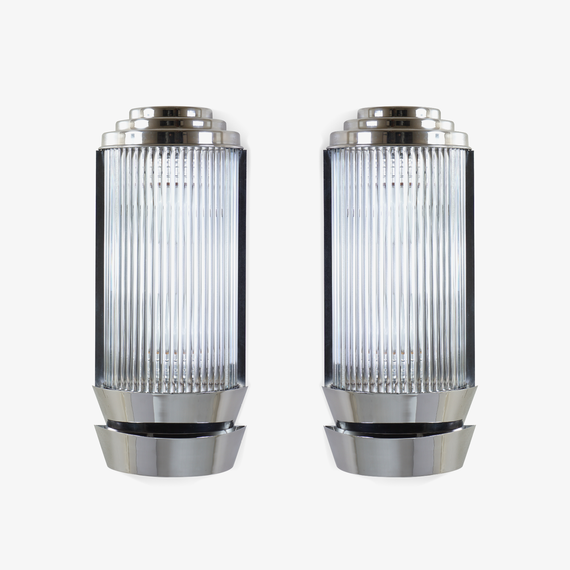 Art-Deco Sconces, Pair