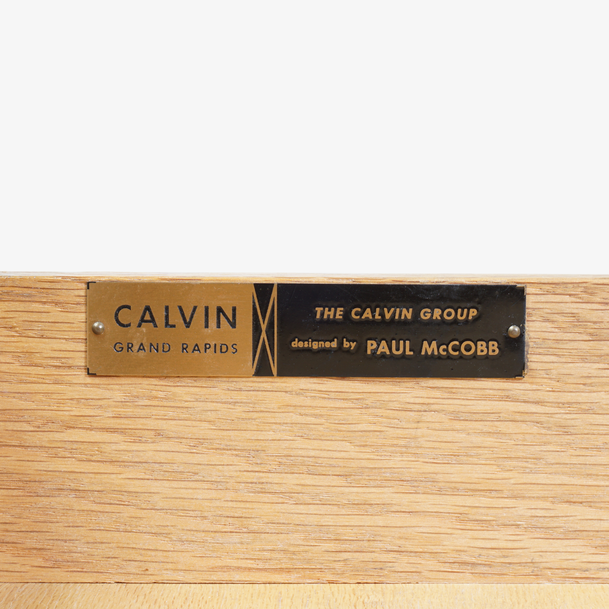 Walnut & Brass Cross Stretcher Credenza by Paul McCobb for Calvin Group10.png