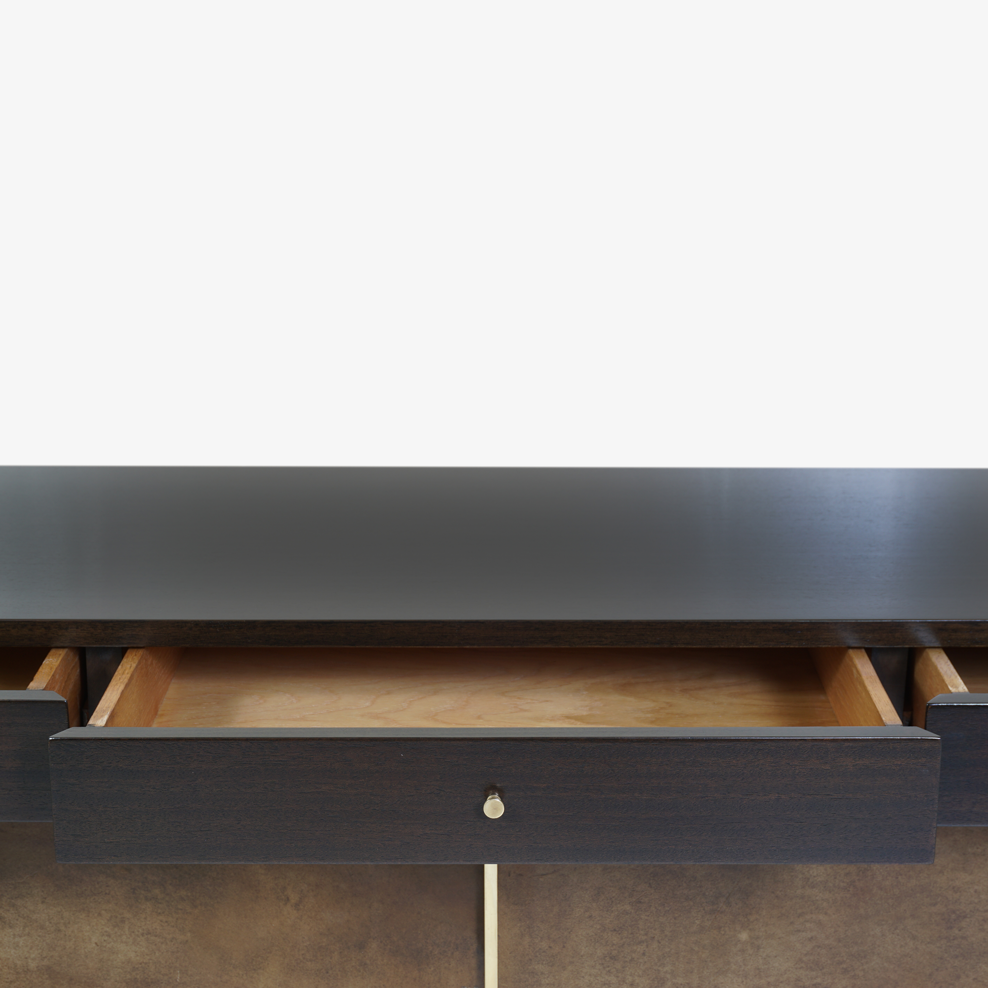Walnut & Brass Cross Stretcher Credenza by Paul McCobb for Calvin Group6.png