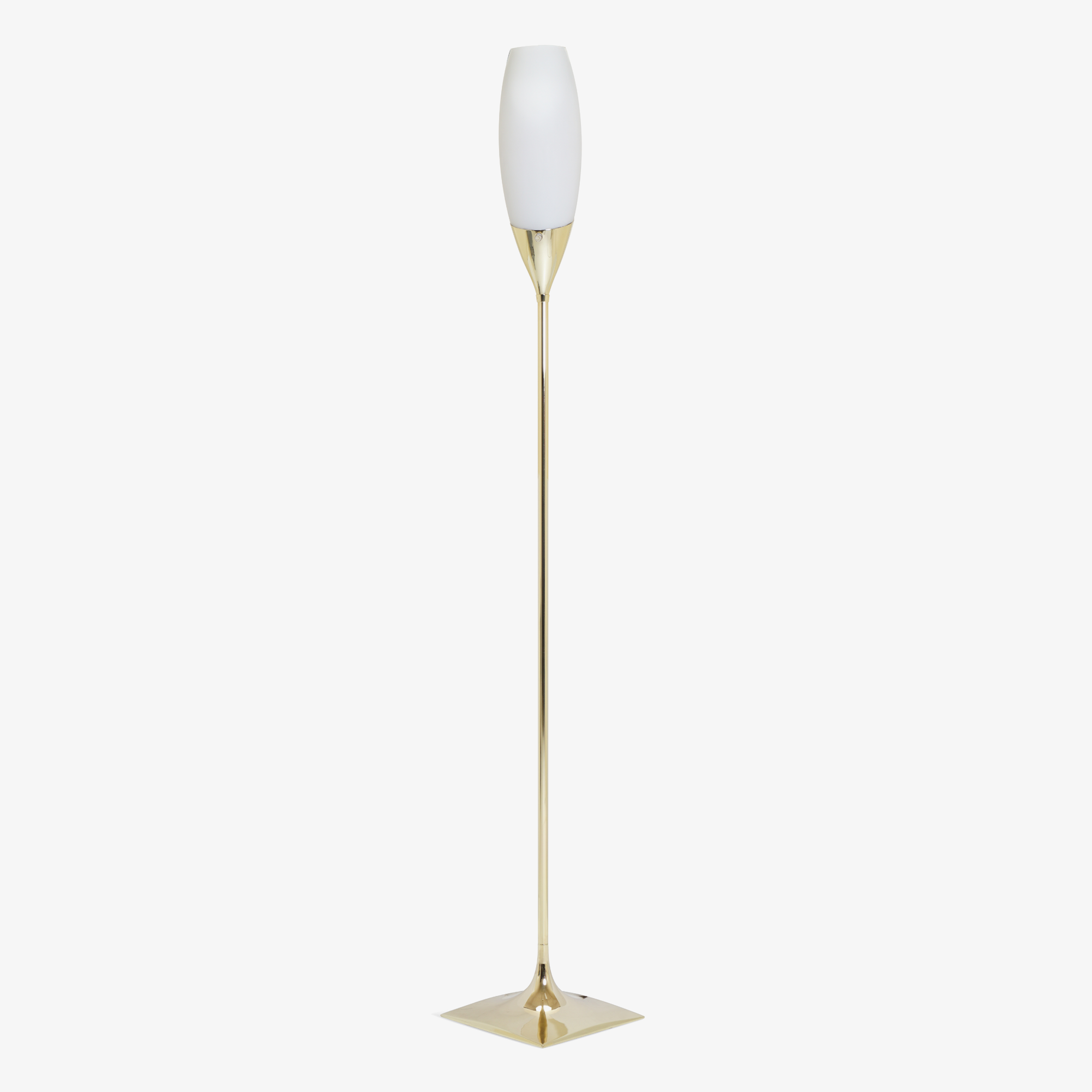 Tulip Floor Torchiere in Polished Brass
