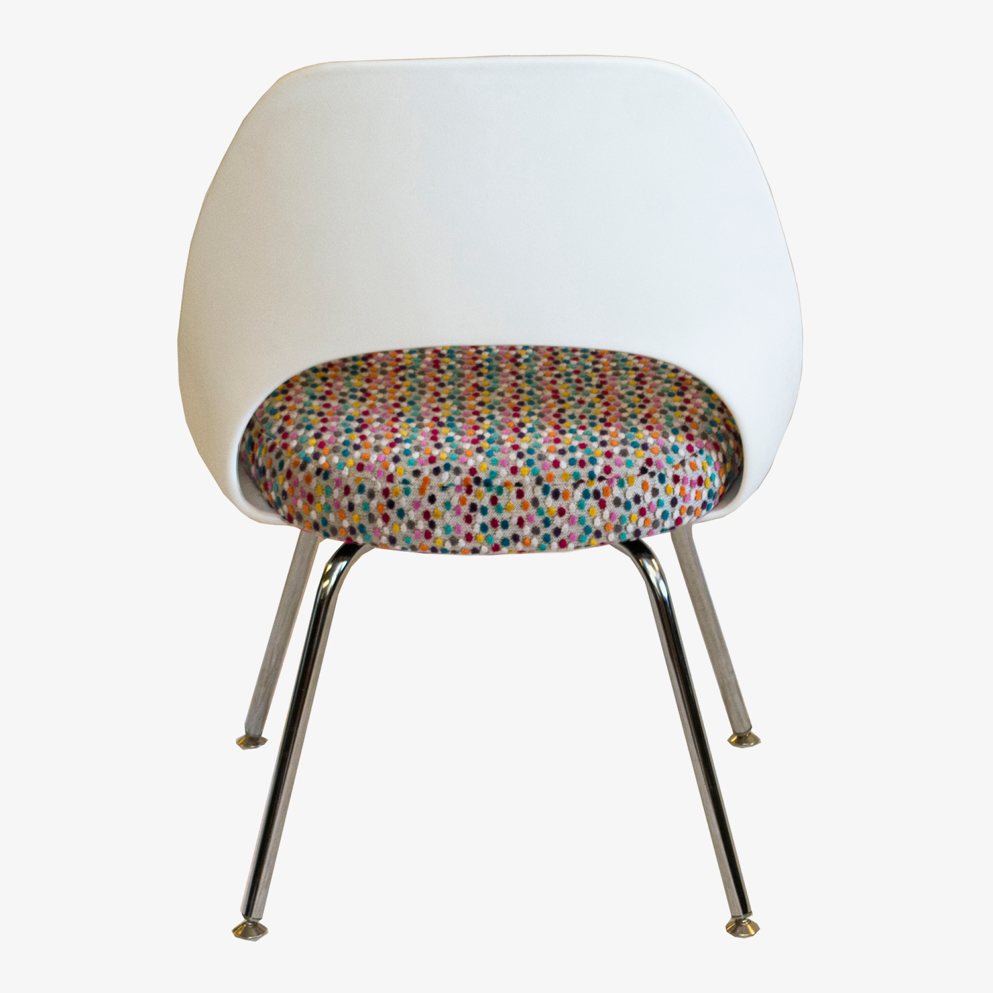 Eero Saarinen White Plastic with Small Colorful Dots 5.png