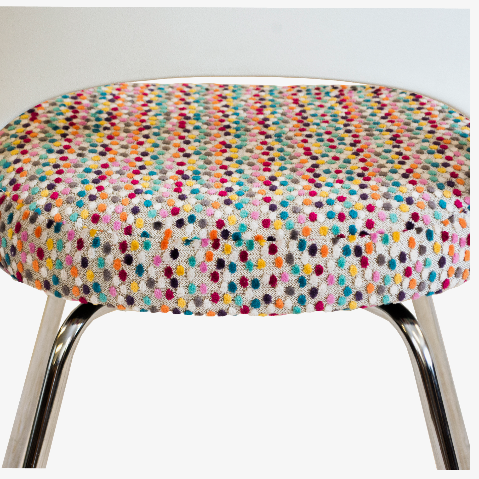 Eero Saarinen White Plastic with Small Colorful Dots 6.png