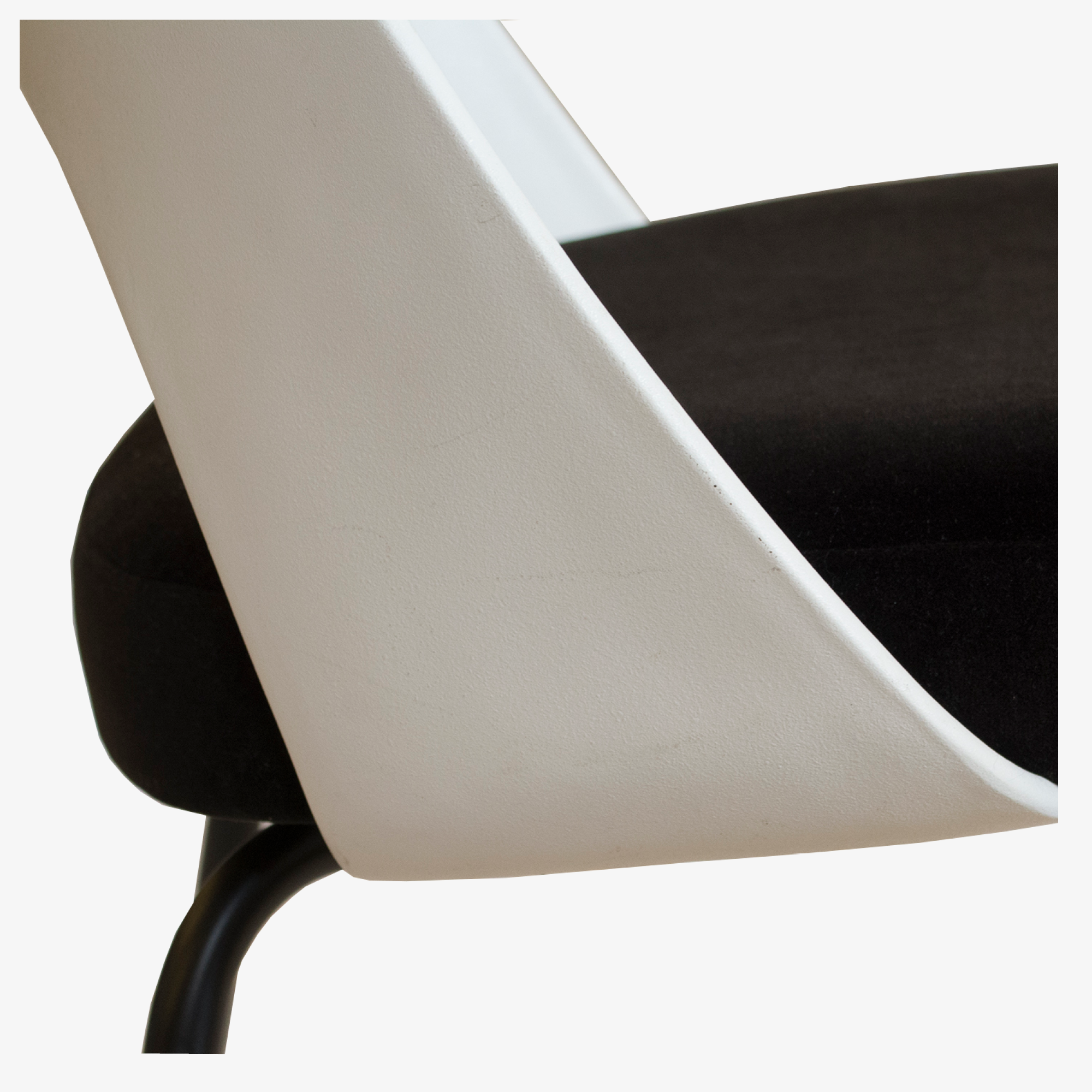 Eero Saarinen White Plastic in Black Velvet 6.png