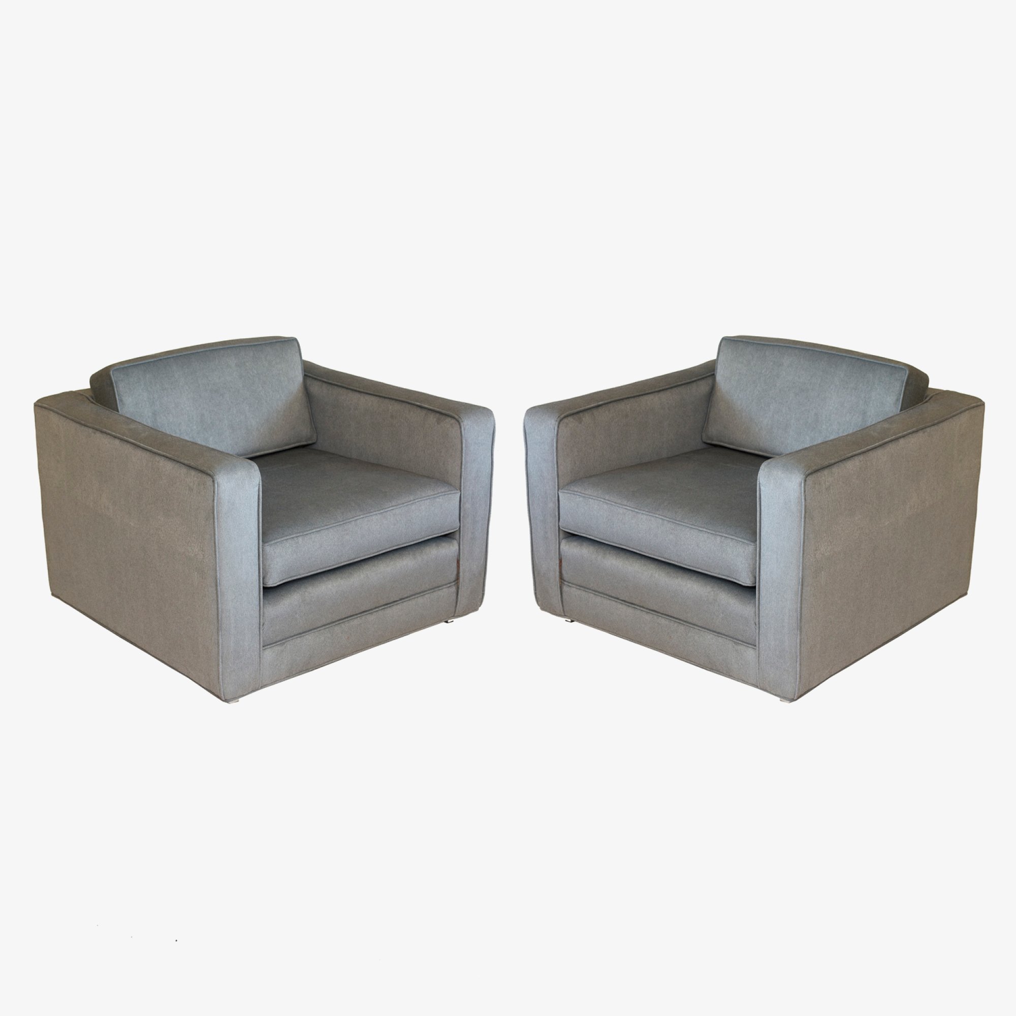 Charles Pfister for Knoll Cube Chairs Pair 7.jpg