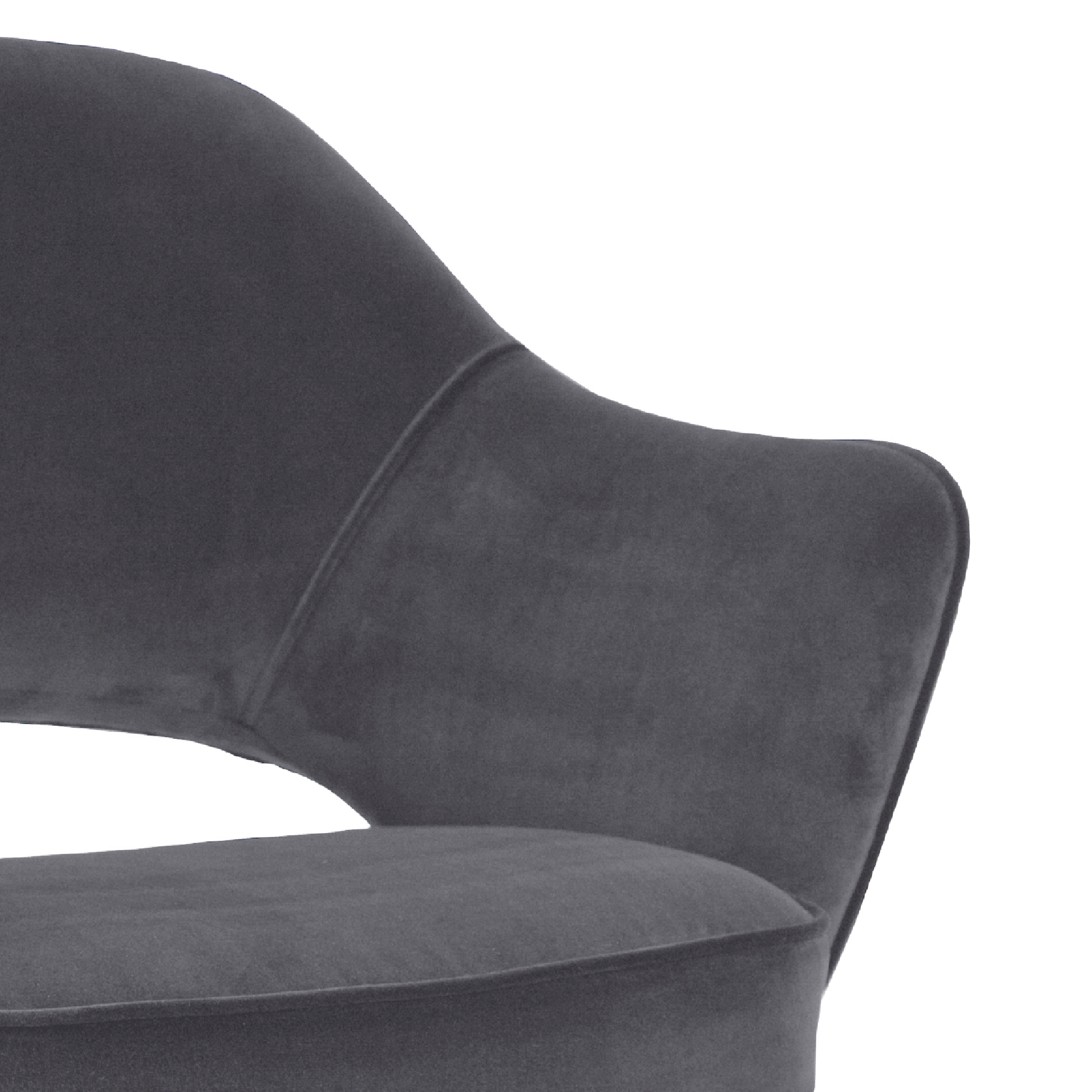 Saarinen Arm Chair Gun Metal Vintage 4.png